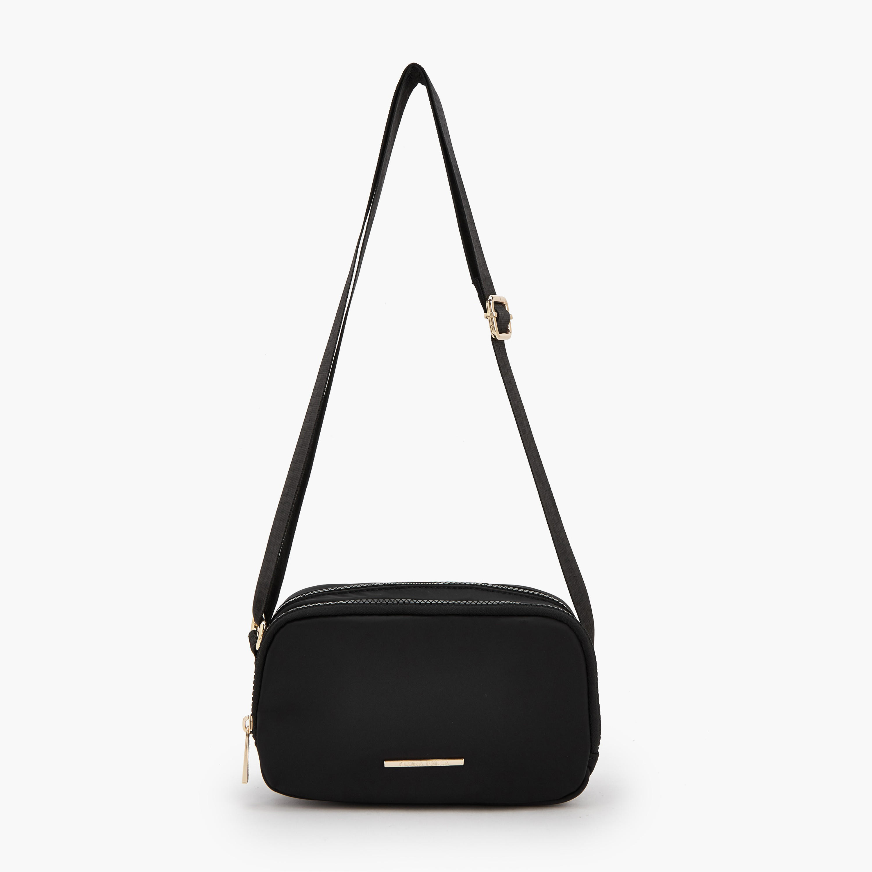 شنطة كروس بودي سادة بحزام قابل للتعديل من فلورا بيلا-women-bagsandwallets-handbags-image-1