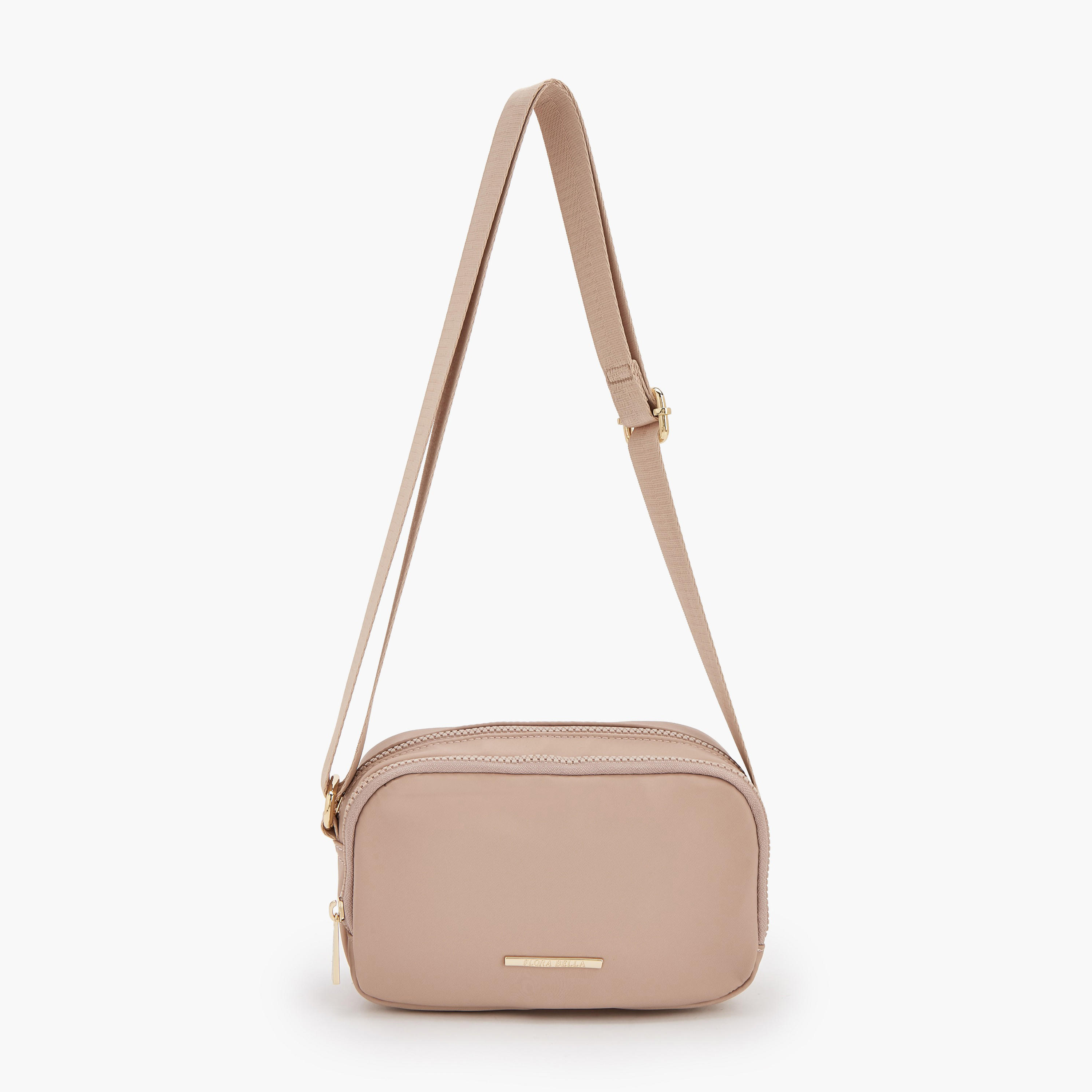 Flora Bella Solid Crossbody Bag with Adjustable Strap-women-bagsandwallets-handbags-image-1