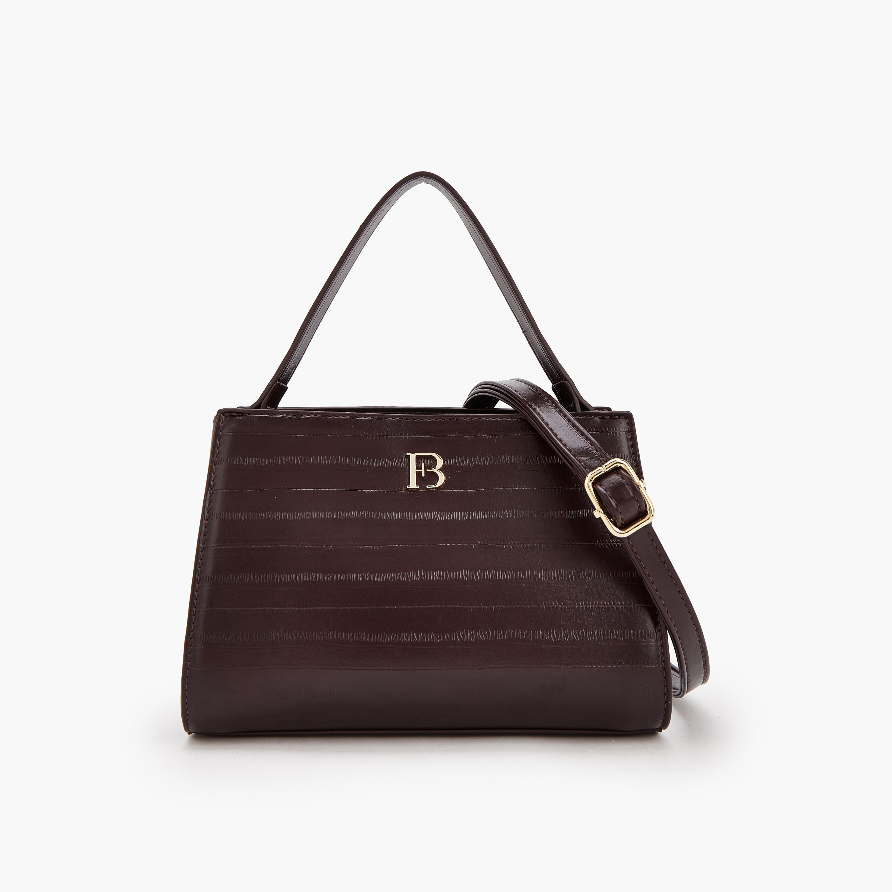 Flora Bella Textured Shoulder Bag with Detachable Strap-women-bagsandwallets-handbags-image-1