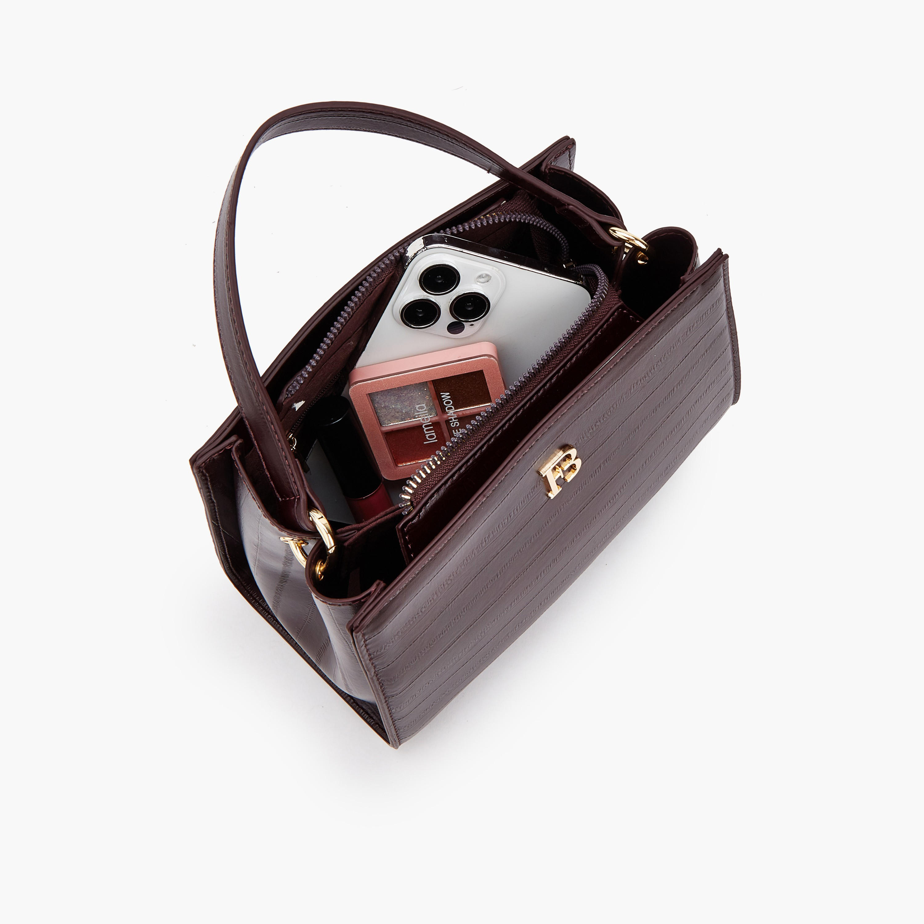Flora Bella Textured Shoulder Bag with Detachable Strap-women-bagsandwallets-handbags-image-7