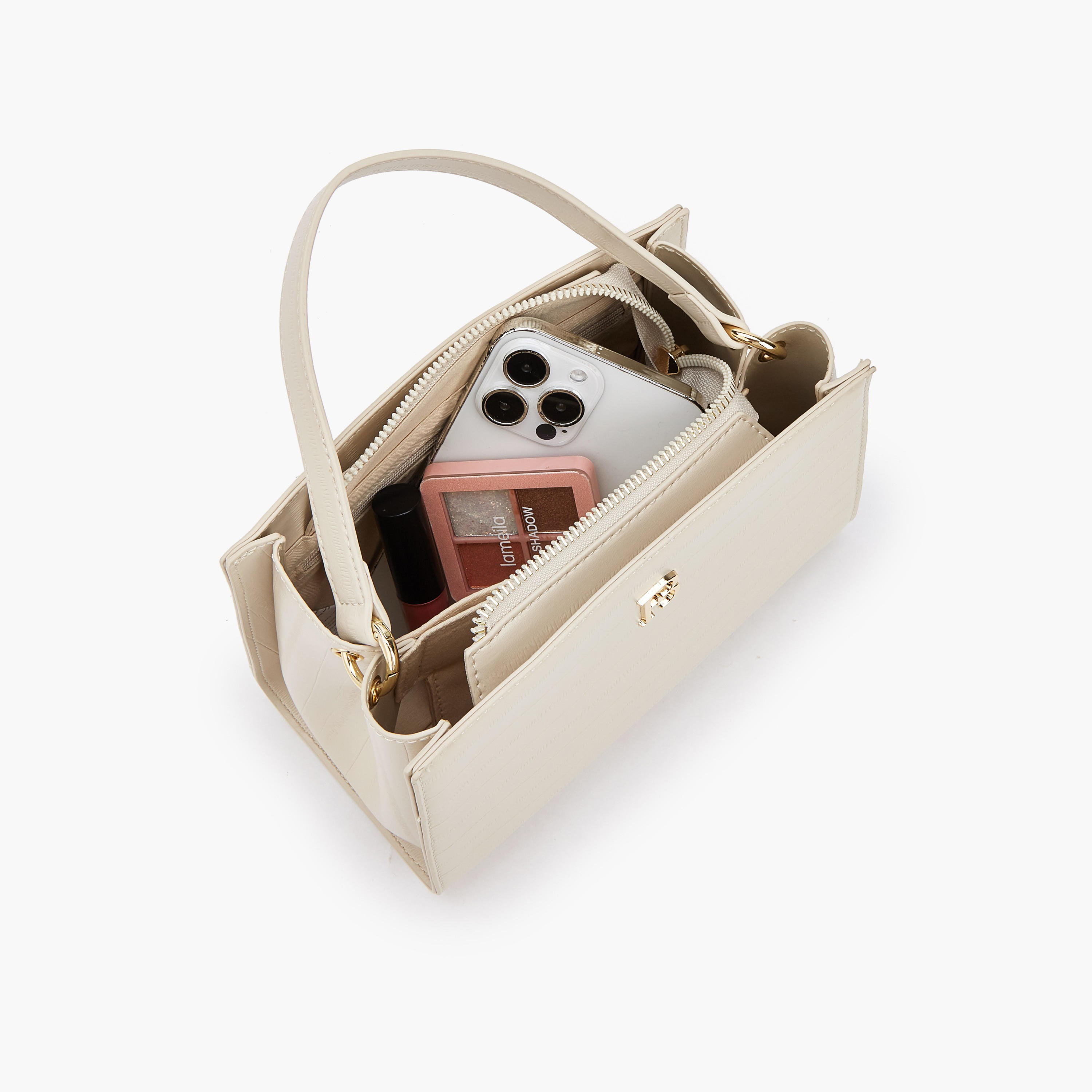 Flora Bella Textured Shoulder Bag with Detachable Strap-women-bagsandwallets-handbags-image-6