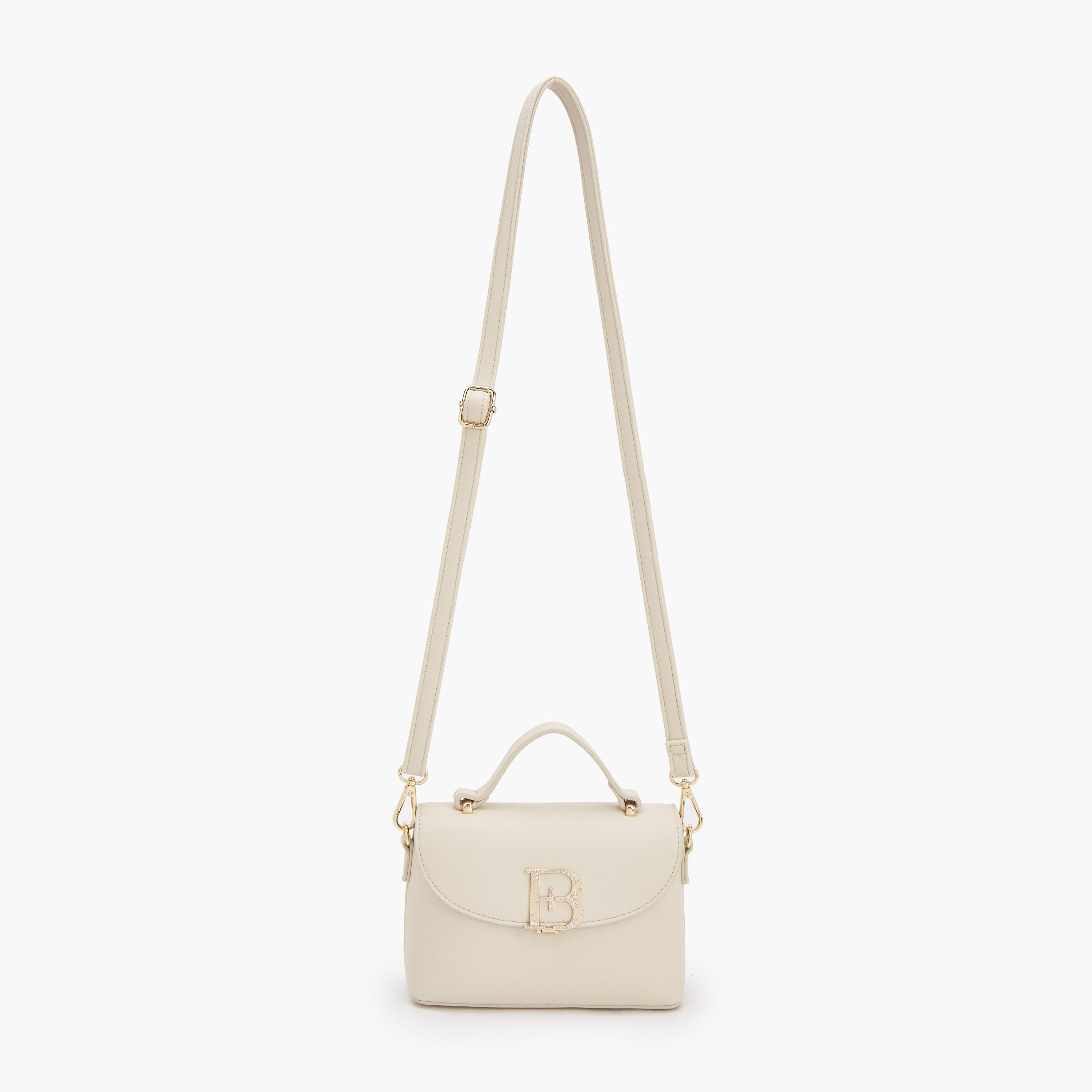 Flora Bella Solid Satchel Bag with Detachable Strap and Flap Closure-women-bagsandwallets-handbags-image-2