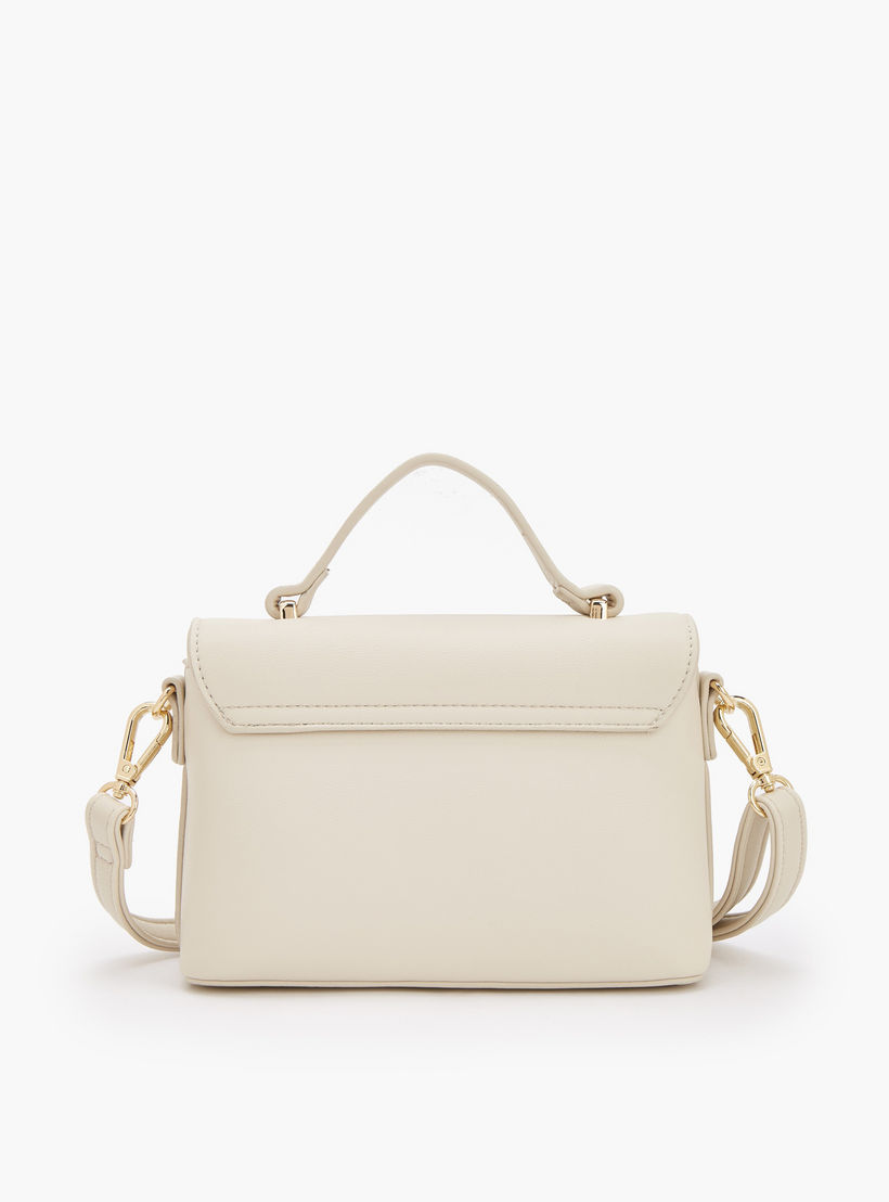 Flora Bella Solid Satchel Bag with Detachable Strap and Flap Closure-women-bagsandwallets-handbags-image-5