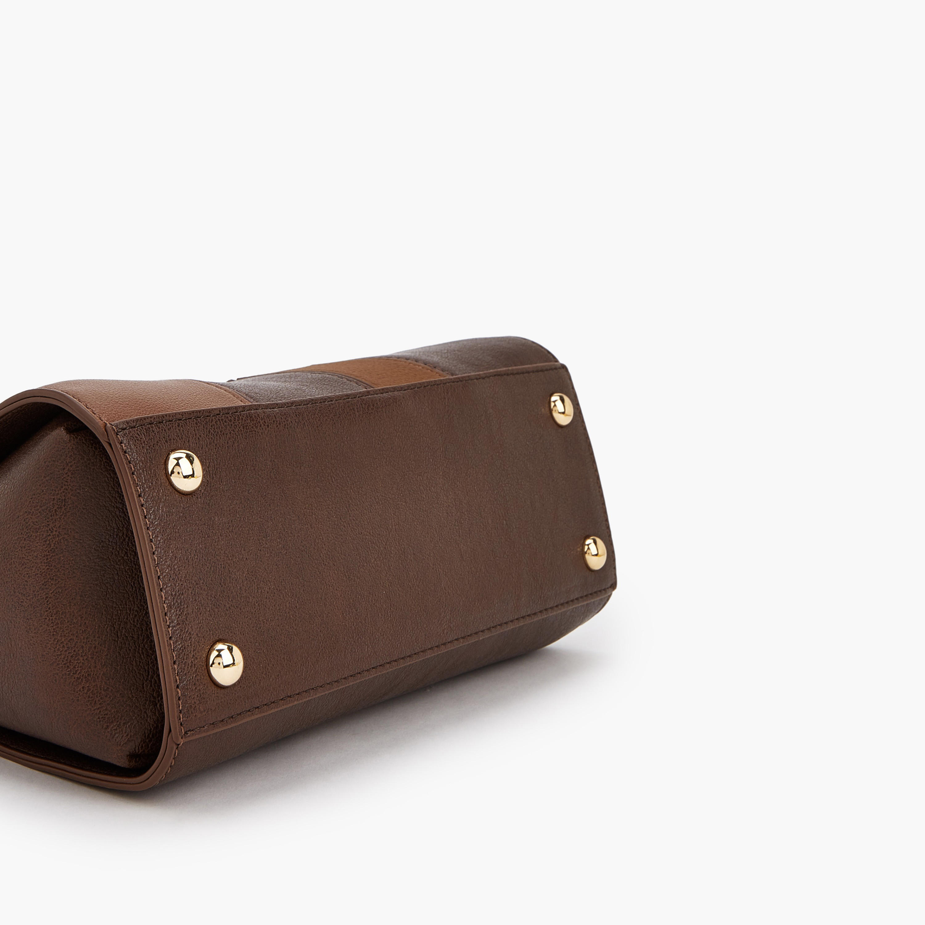 Flora Bella Panelled Shoulder Bag with Zip Closure-women-bagsandwallets-handbags-image-6