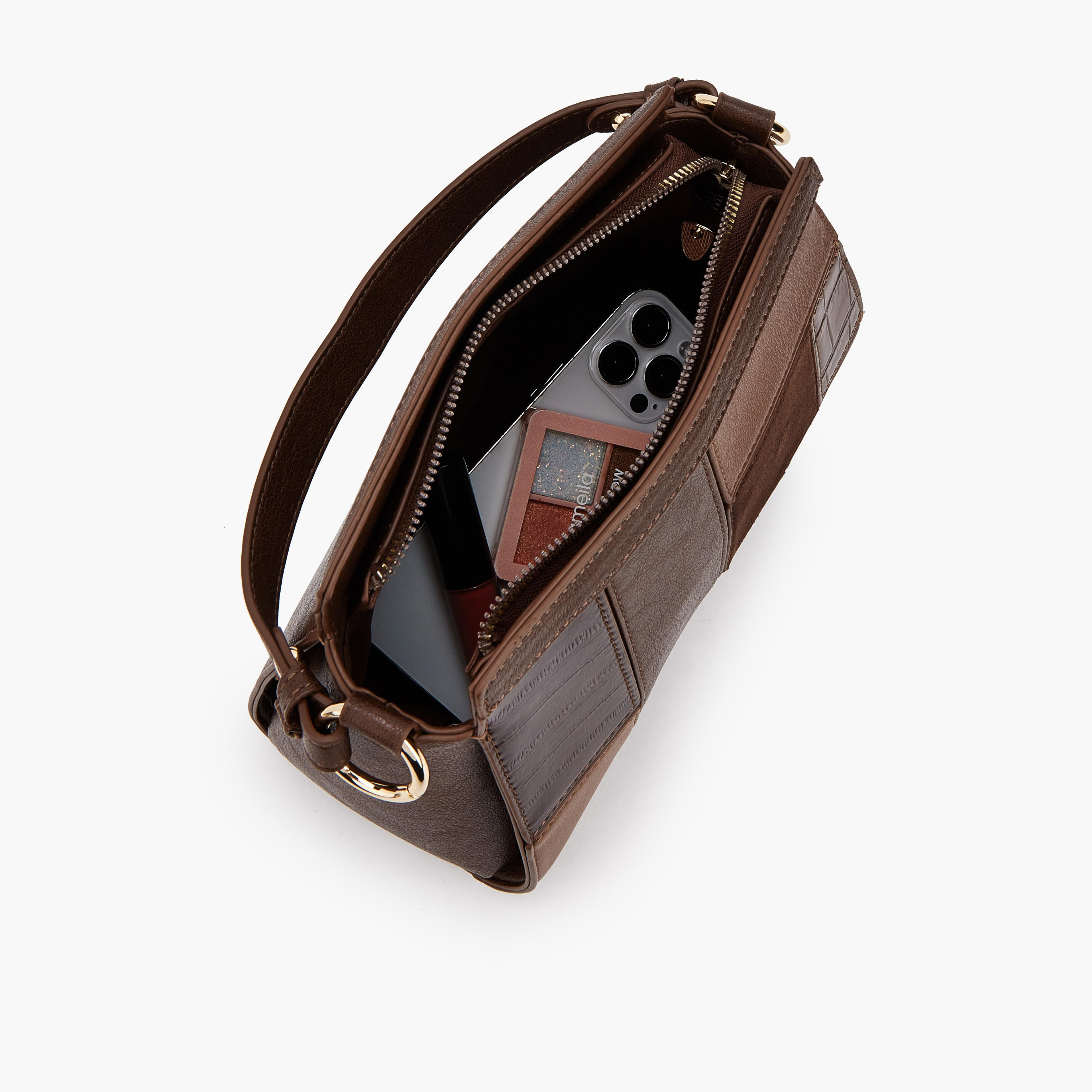 Flora Bella Panelled Shoulder Bag with Zip Closure-women-bagsandwallets-handbags-image-7