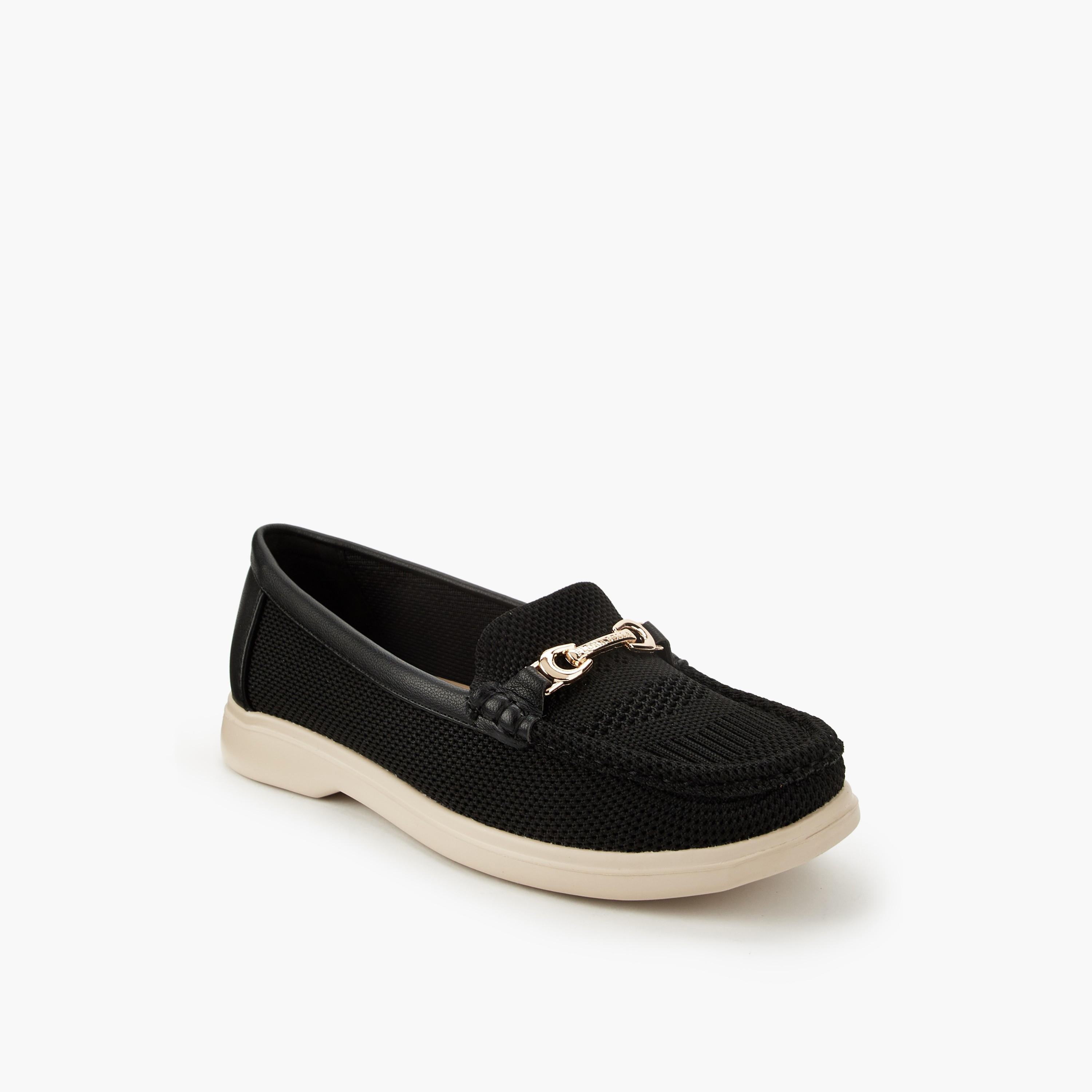 Flora Bella Women Mesh Textured Loafers-women-shoes-flats-loafers-image-2