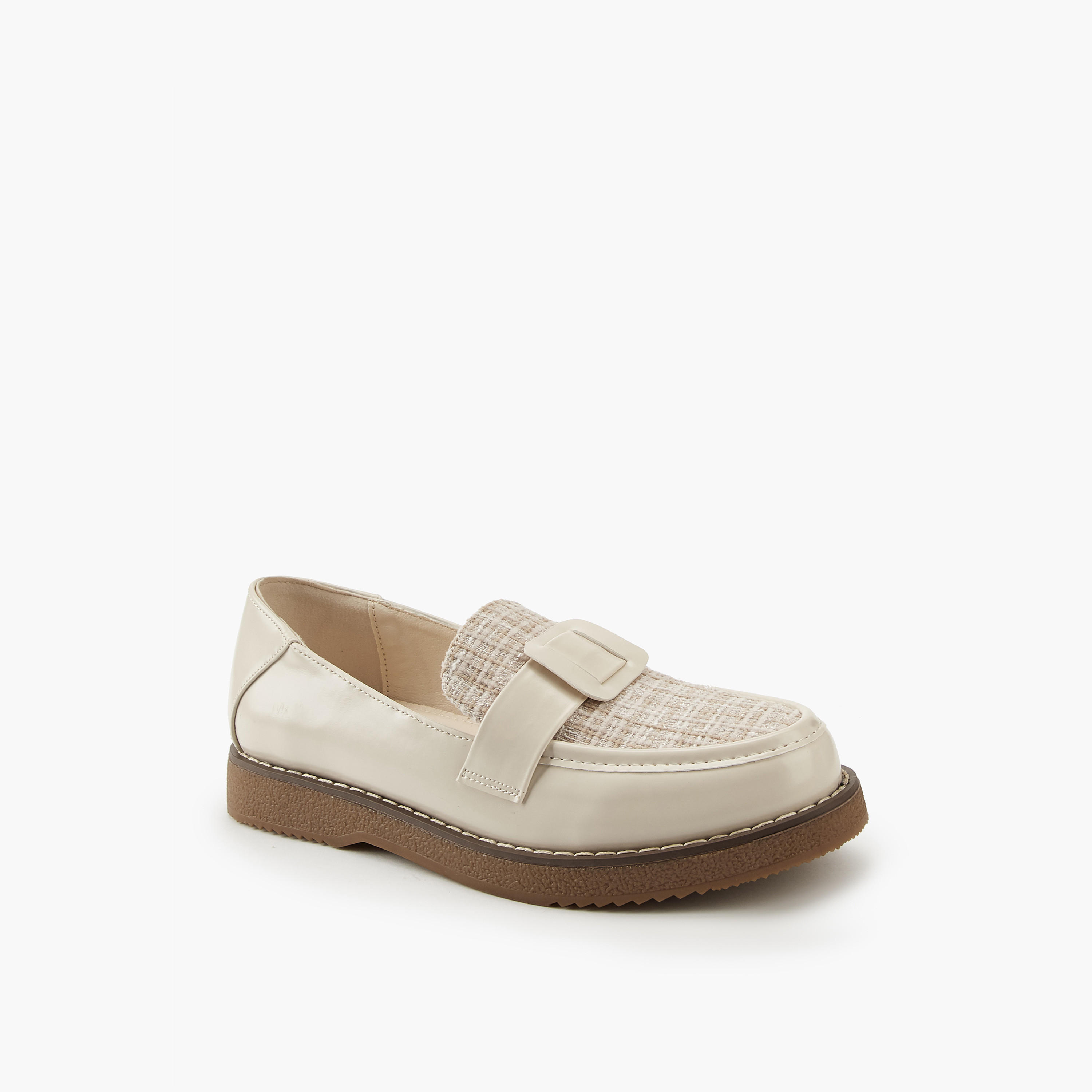 حذاء خفيف سهل الارتداء بزينة إبزيم من فلورا بيلا-women-shoes-loafersandmoccasins-image-3