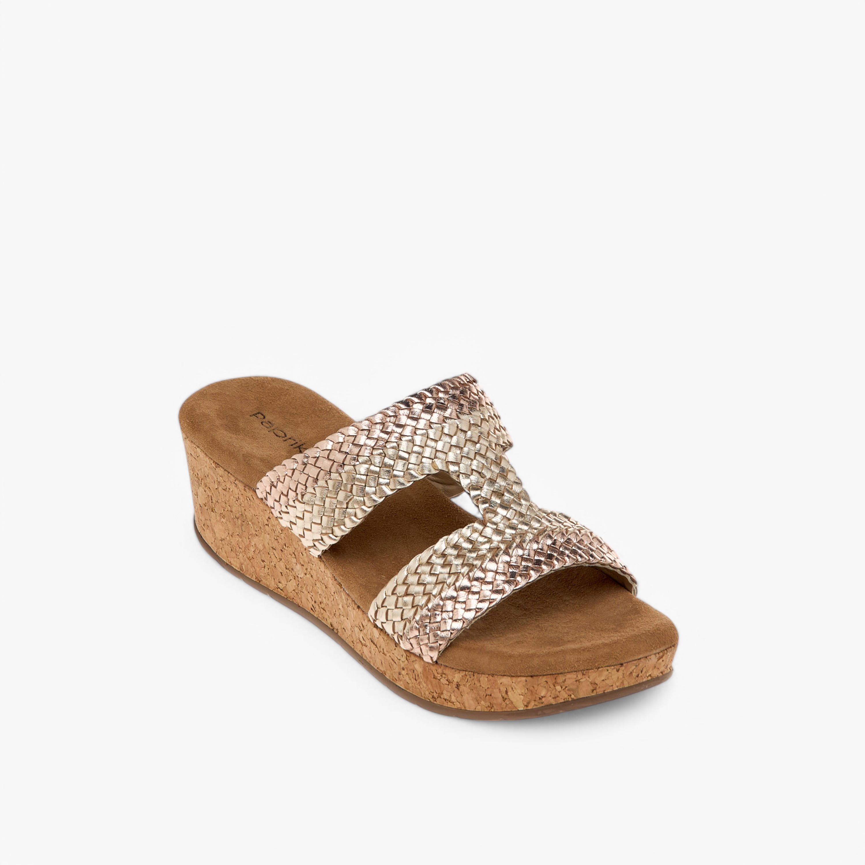 صندل جلد مريح سهل الارتداء بارز الملمس من بابريكا-women-shoes-sandals-heeled-image-2