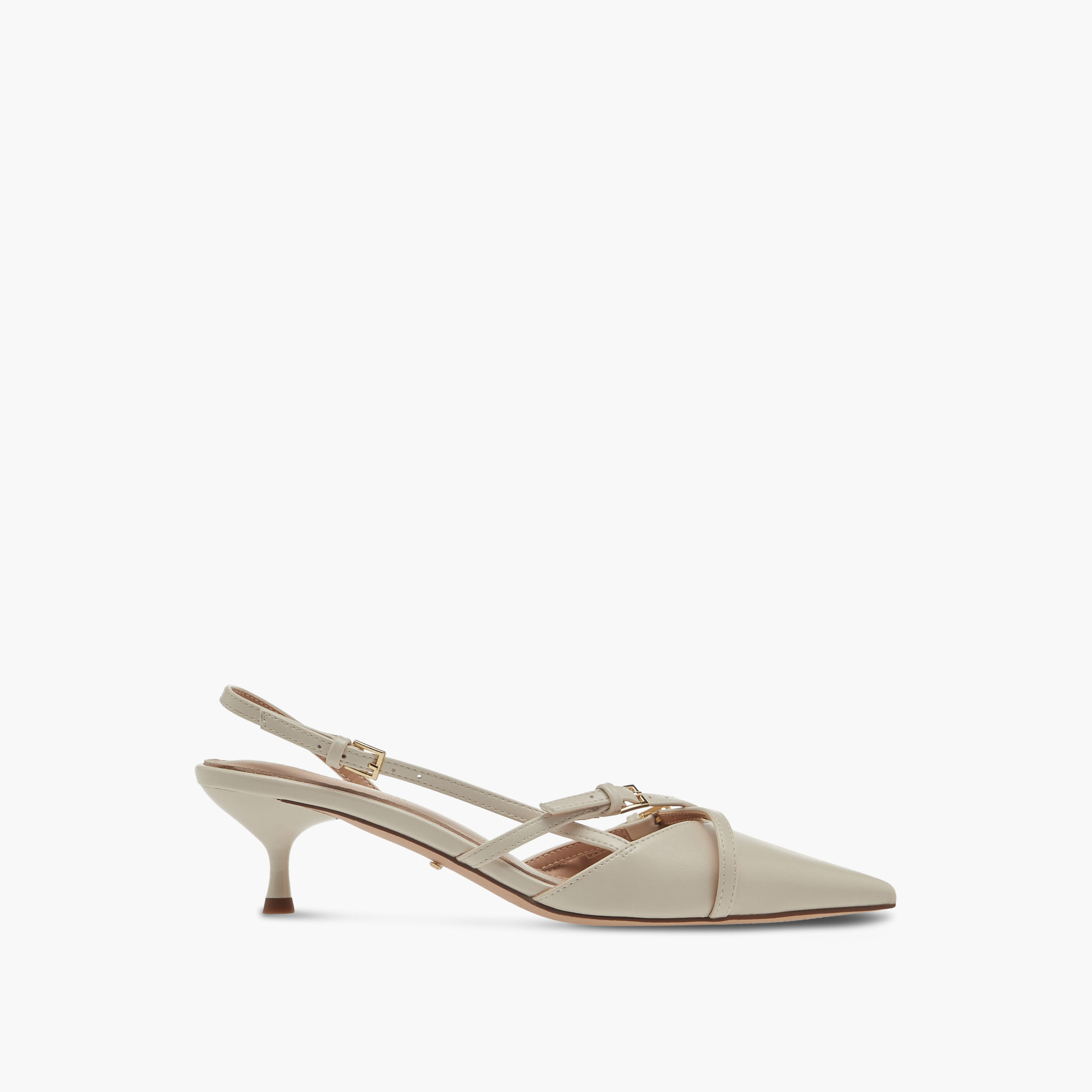 Paprika Cross Strap Slingback Shoes with Buckle Closure and Kitten Heels-women-shoes-sandals-heeled-image-3