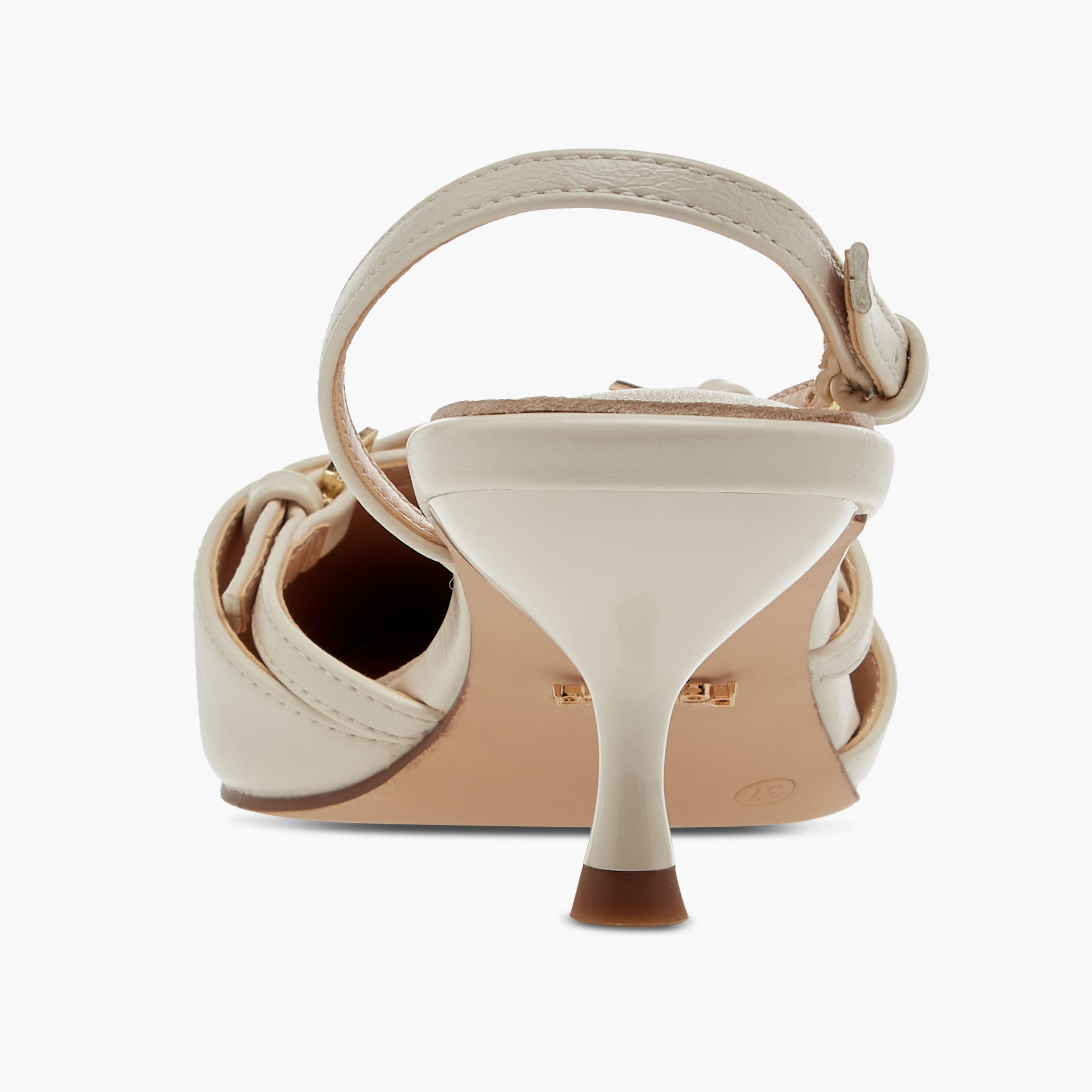 Paprika Cross Strap Slingback Shoes with Buckle Closure and Kitten Heels-women-shoes-sandals-heeled-image-5