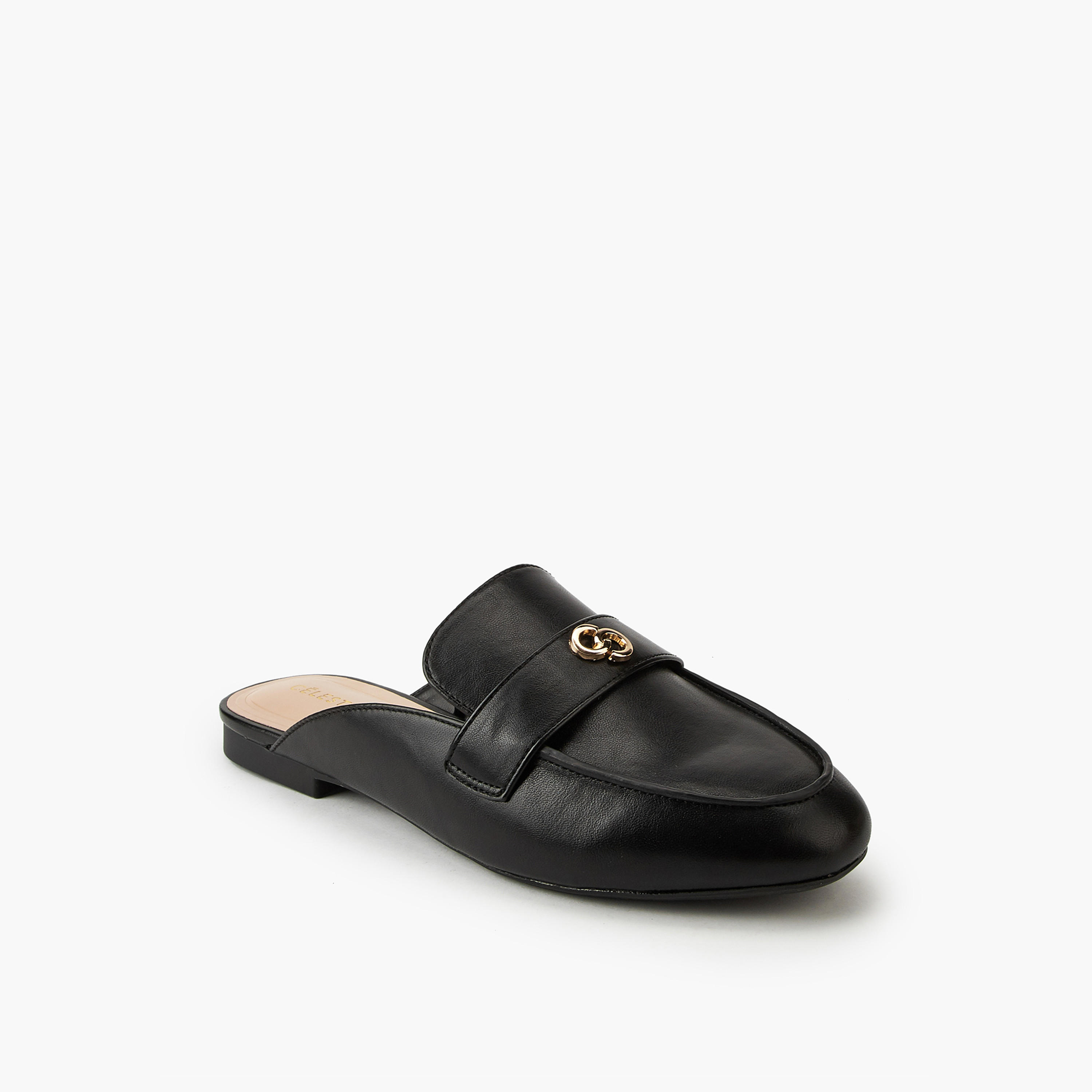 حذاء ميول سادة سهل الارتداء للنساء من سيليست-women-shoes-flats-mules-image-1