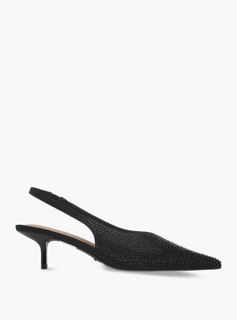 حذاء بمقدمة مدببة وحزام خلفي وإبزيم إغلاق وكعب صغير من بابريكا-women-shoes-sandals-heeled-image-3