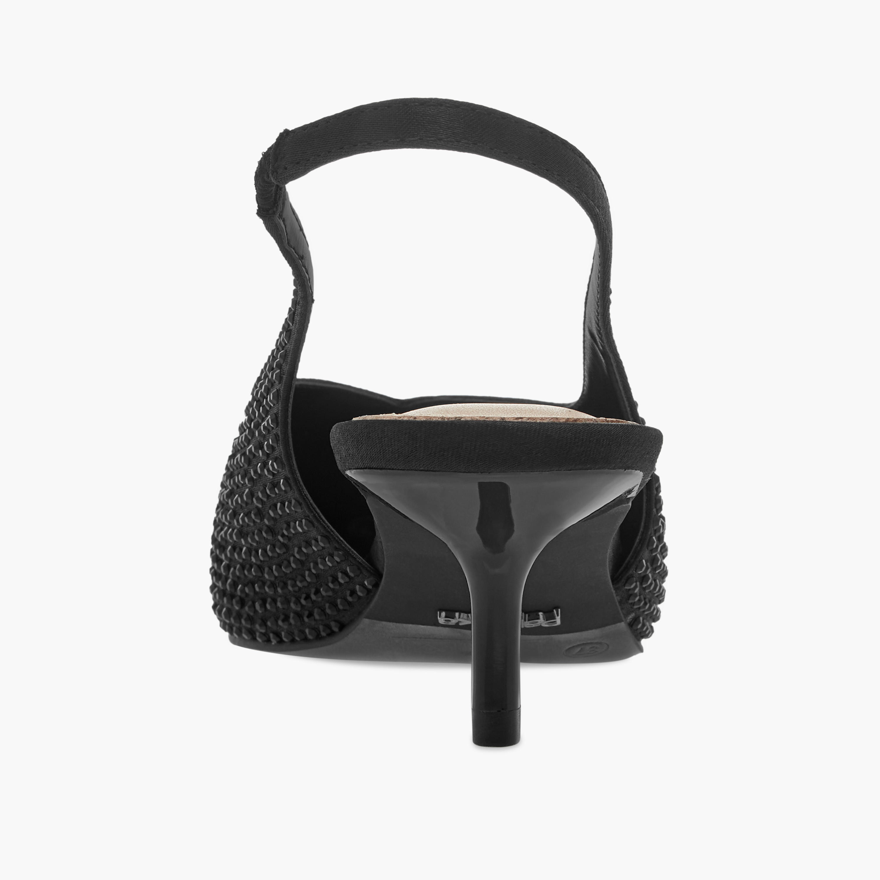 حذاء بمقدمة مدببة وحزام خلفي وإبزيم إغلاق وكعب صغير من بابريكا-women-shoes-sandals-heeled-image-5
