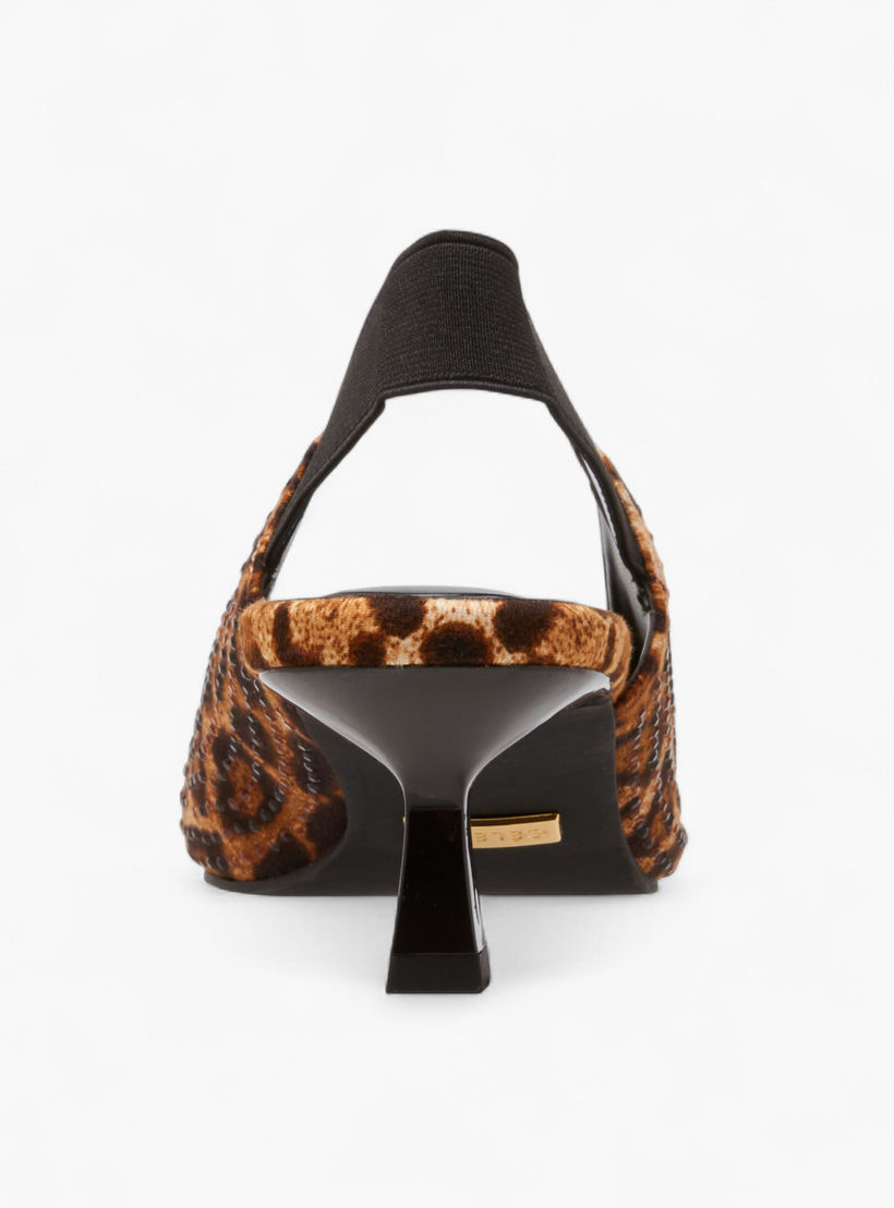 حذاء بكعب صغير وبحزام خلفي وطبعات حيوانات للنساء من سيليست-women-shoes-heels-image-5