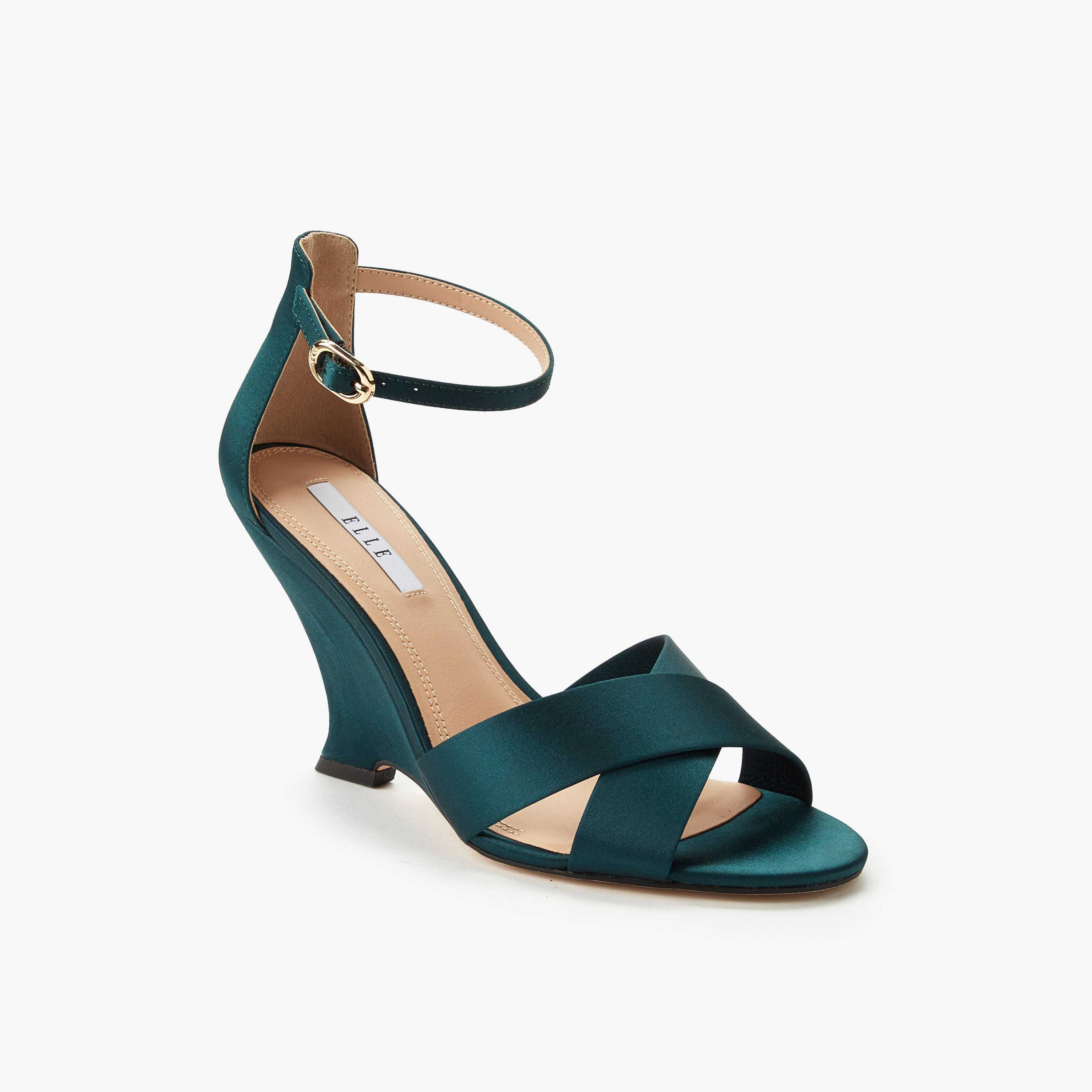 Elle Women Cross Strap Wedge Heel Sandals-women-shoes-sandals-heeled-image-7