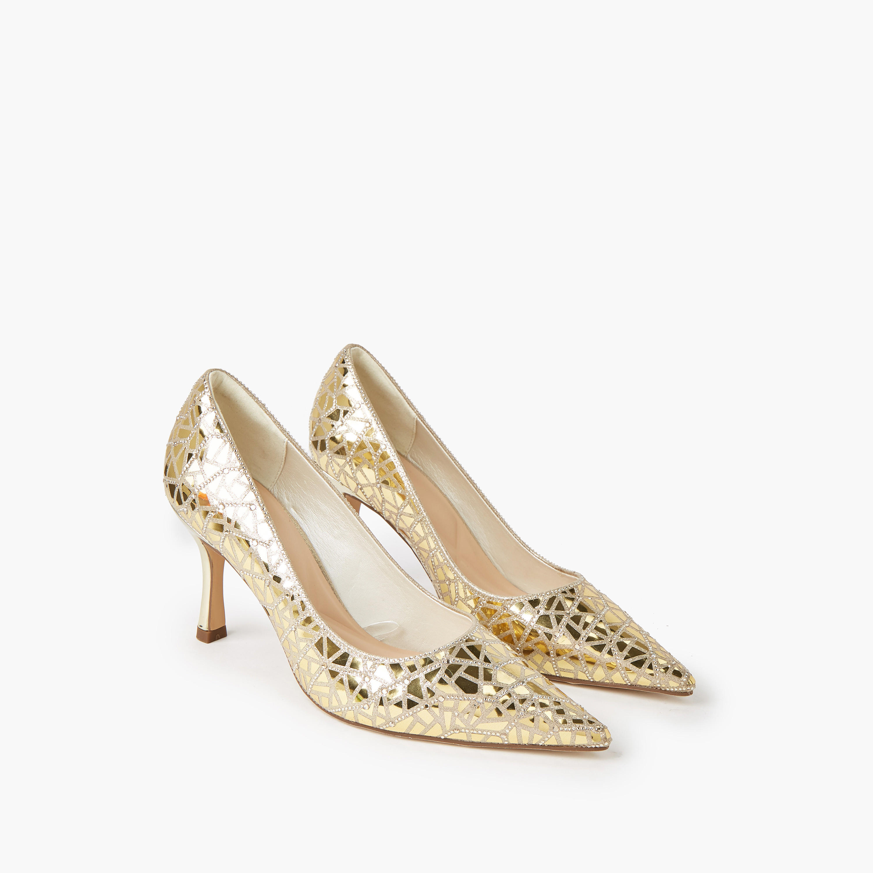 حذاء كلاسيكي بكعب ستيليتو مزيّن للنساء من سيليست-women-shoes-sandals-heeled-image-1