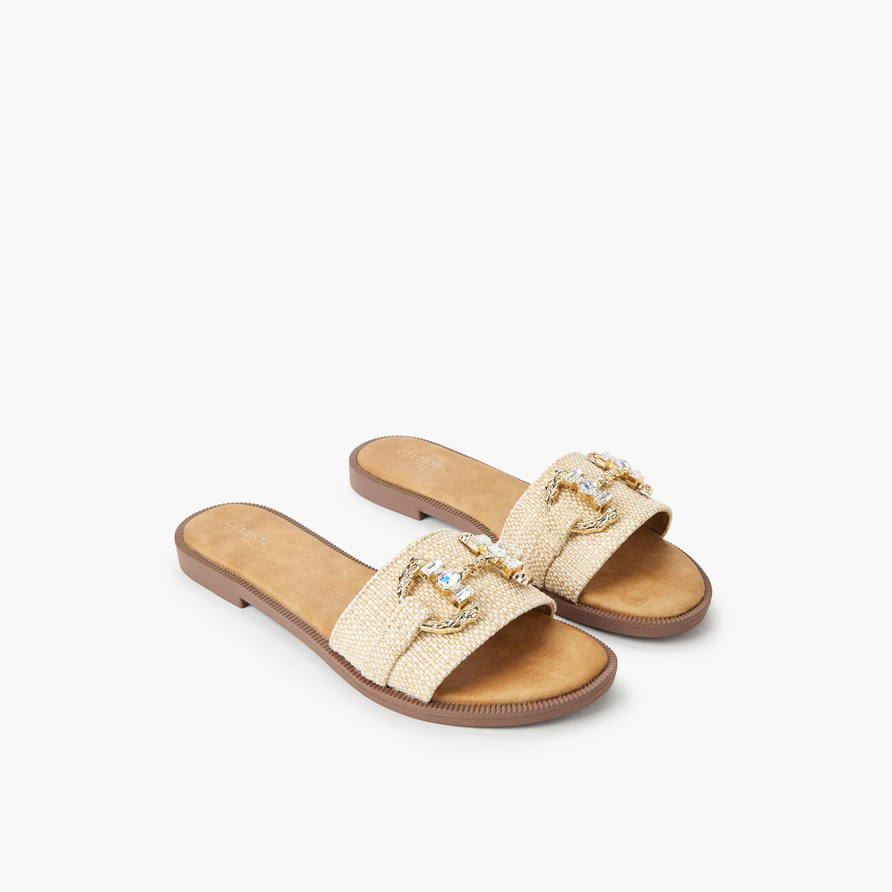 صندل مسطح مزين للنساء من سيليست-women-shoes-flats-sandals-image-1