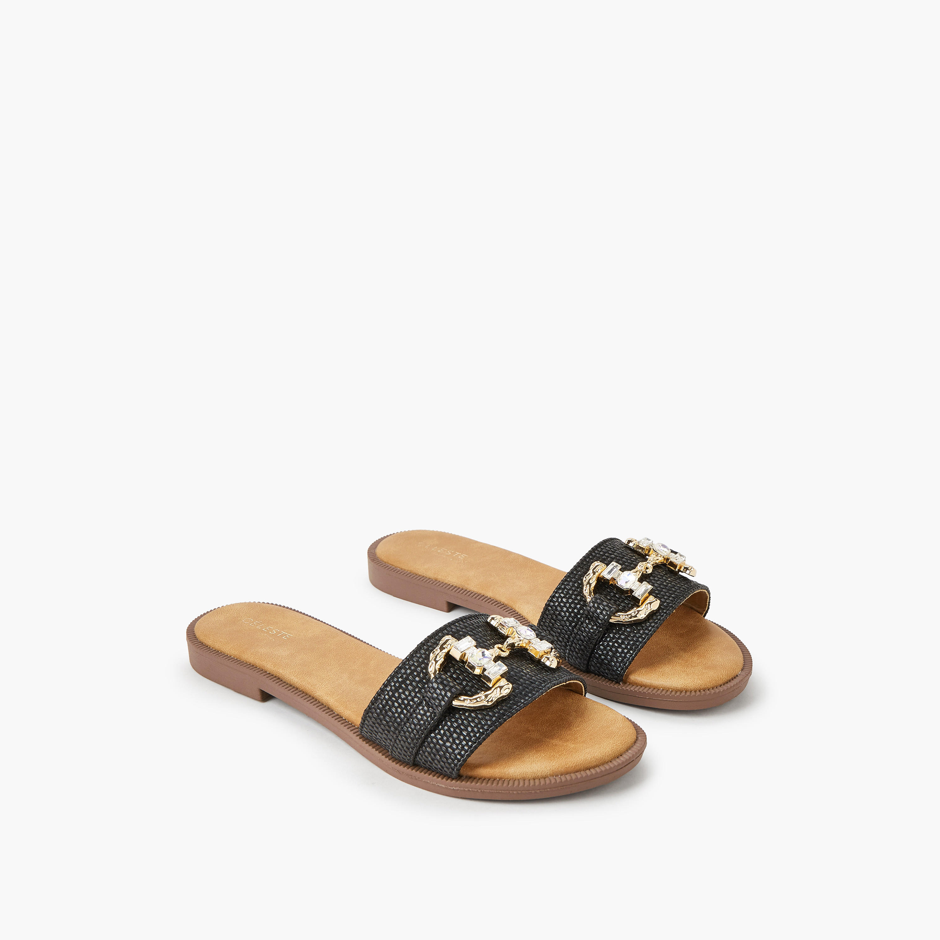 صندل مسطح مزين للنساء من سيليست-women-shoes-flats-sandals-image-1