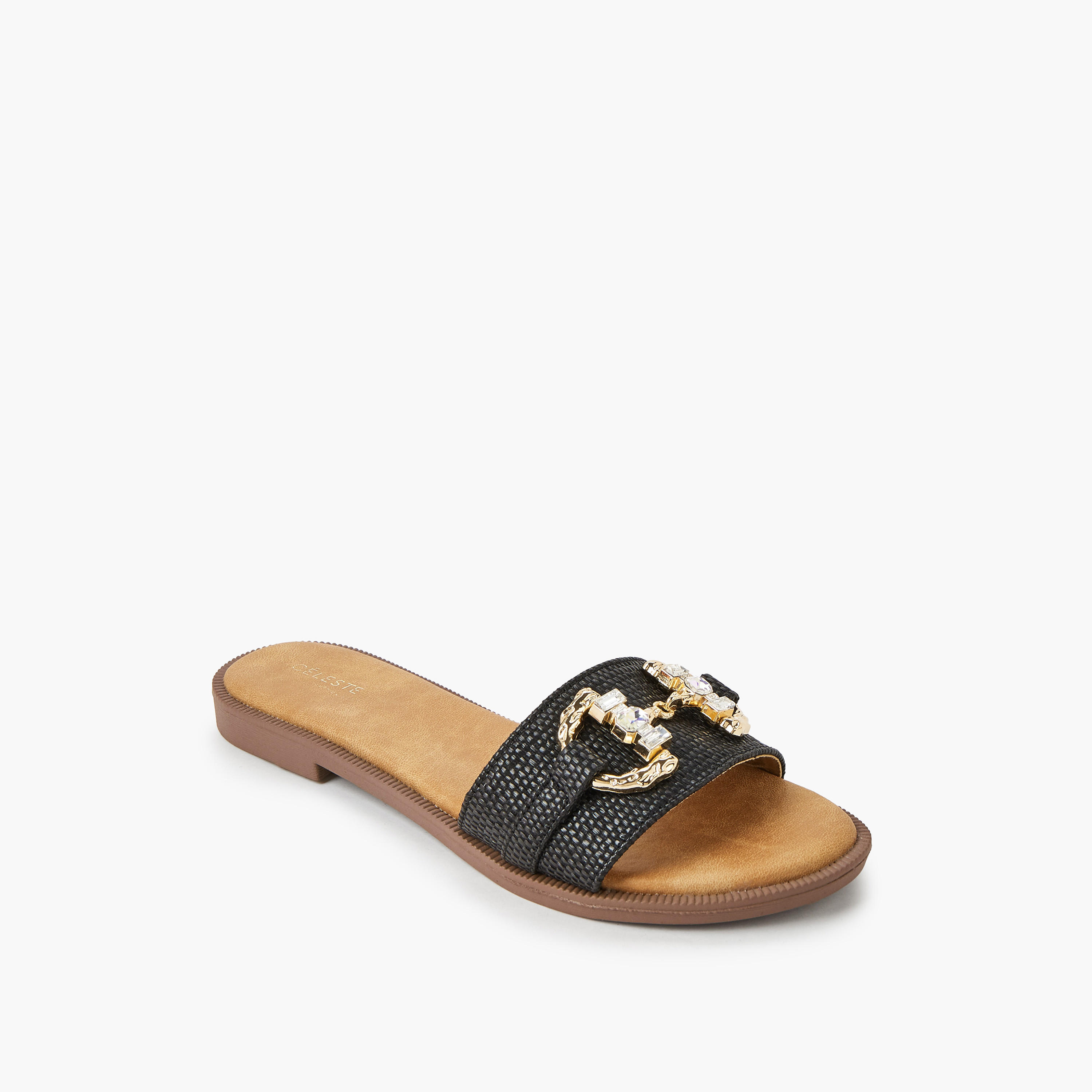 صندل مسطح مزين للنساء من سيليست-women-shoes-flats-sandals-image-2