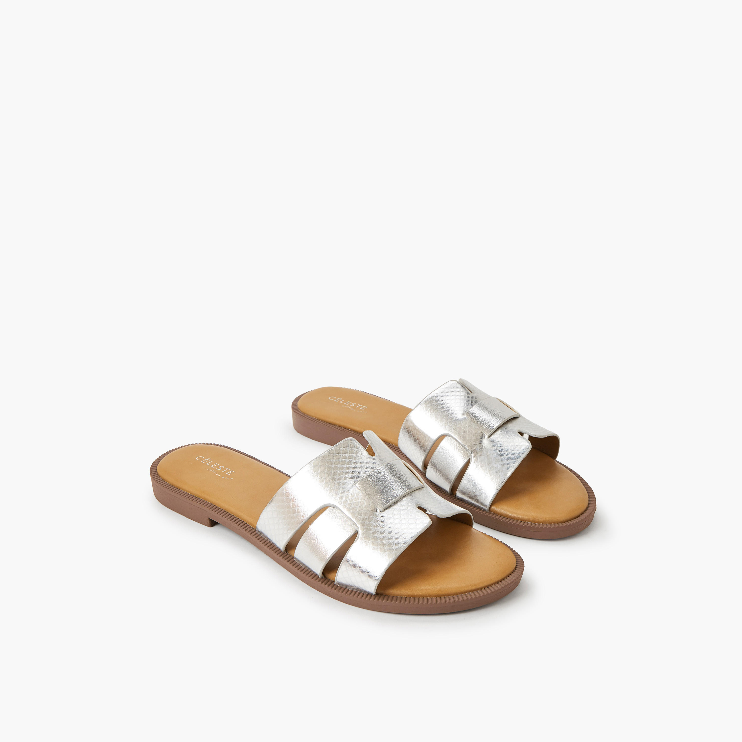Celeste Women Textured Flat Sandals-women-shoes-flats-sandals-image-1