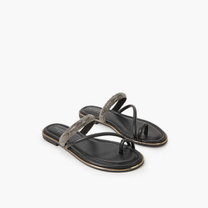 صندل مسطح مزين بالأحجار للنساء من سيليست-women-shoes-flats-image-1