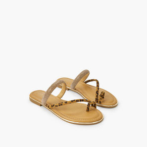 صندل مسطح مزين بالأحجار للنساء من سيليست-women-shoes-flats-image-1