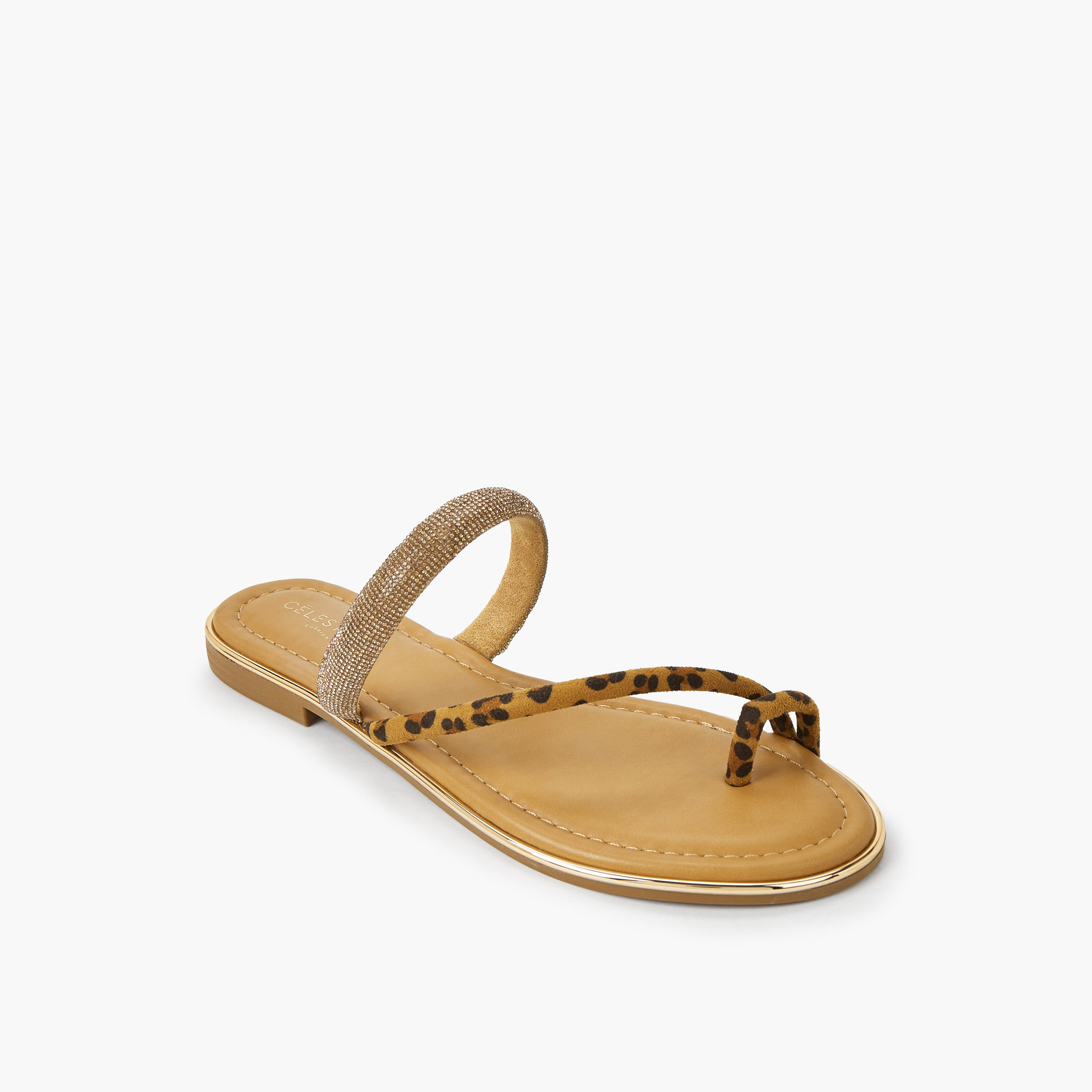 صندل مسطح مزين بالأحجار للنساء من سيليست-women-shoes-flats-sandals-image-2
