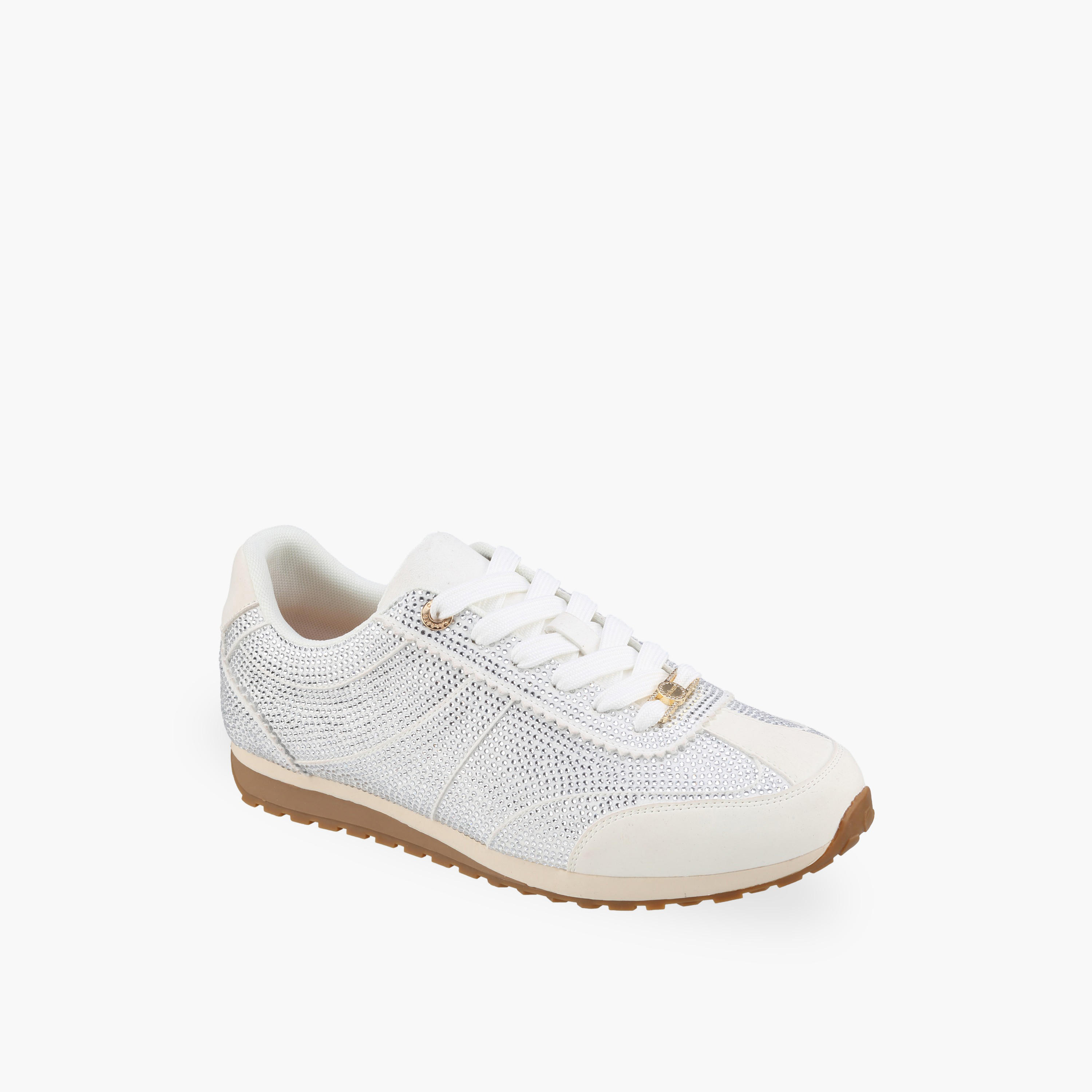 Celeste Women Embellished Lace-Up Ankle Sneakers-women-shoes-sneakers-image-2