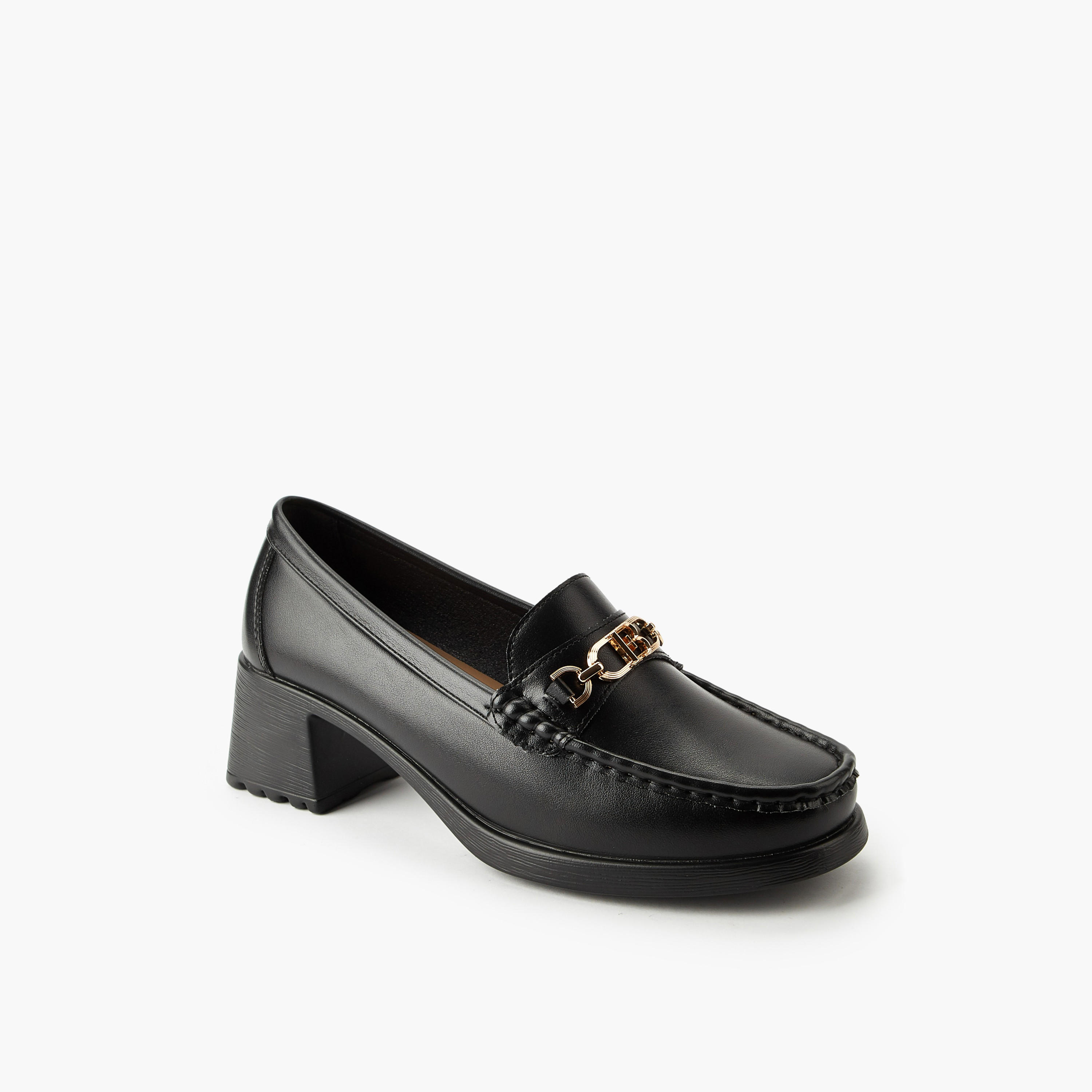 Flora Bella Women Block Heel Loafers-women-shoes-flats-loafers-image-2
