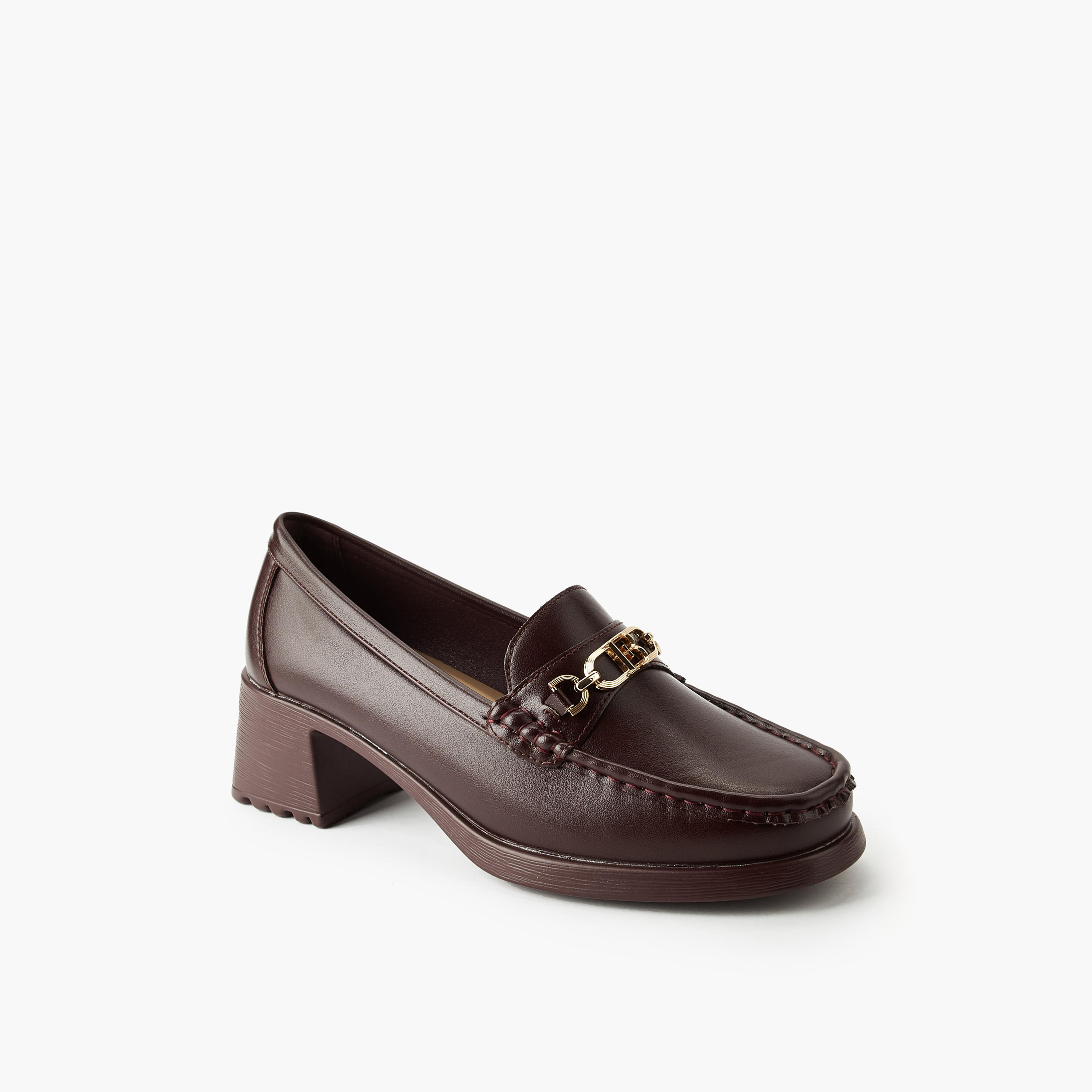 Flora Bella Women Block Heel Loafers-women-shoes-flats-loafers-image-2