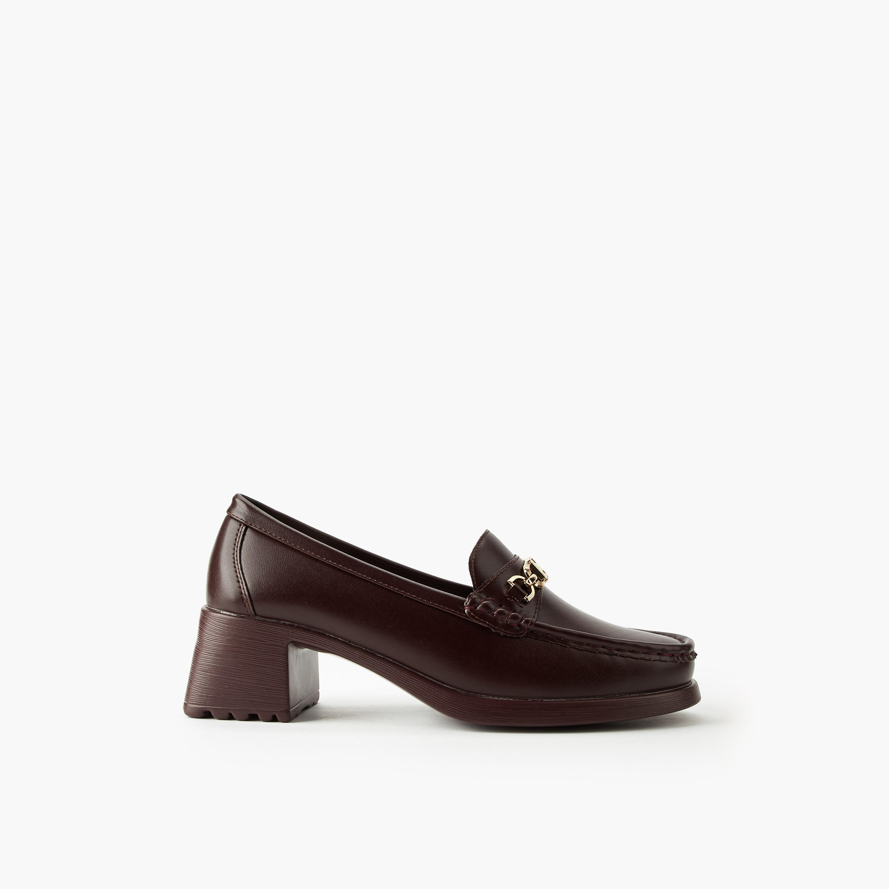 Flora Bella Women Block Heel Loafers-women-shoes-flats-loafers-image-3