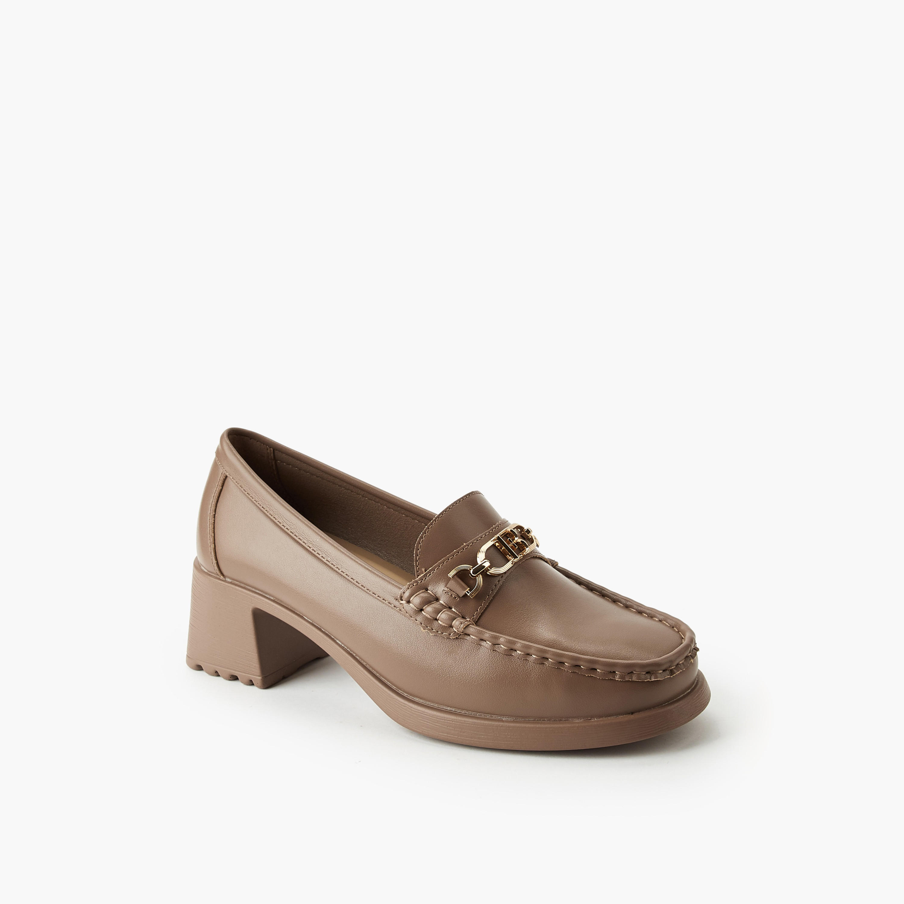 Flora Bella Women Block Heel Loafers-women-shoes-flats-loafers-image-2