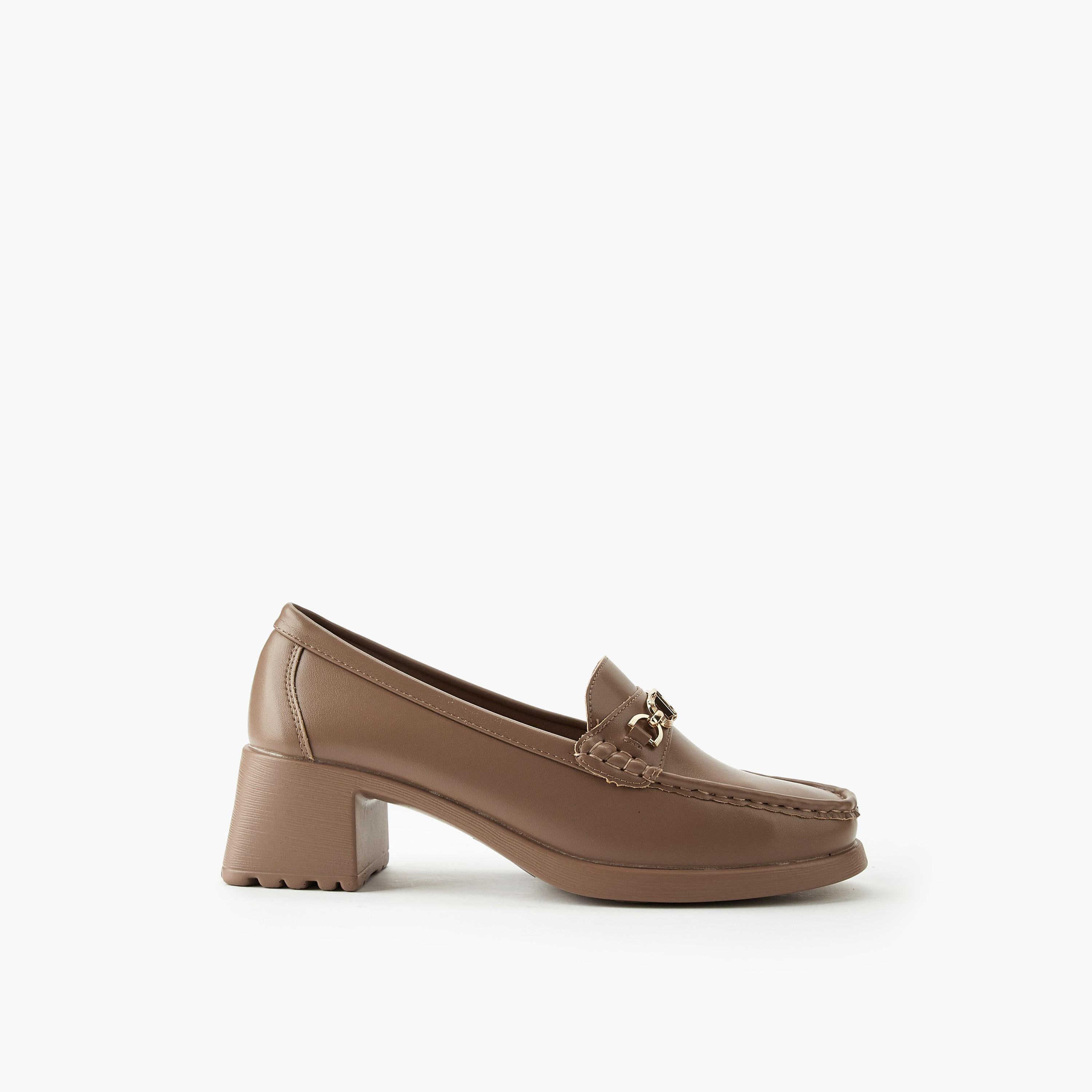 Flora Bella Women Block Heel Loafers-women-shoes-flats-loafers-image-3