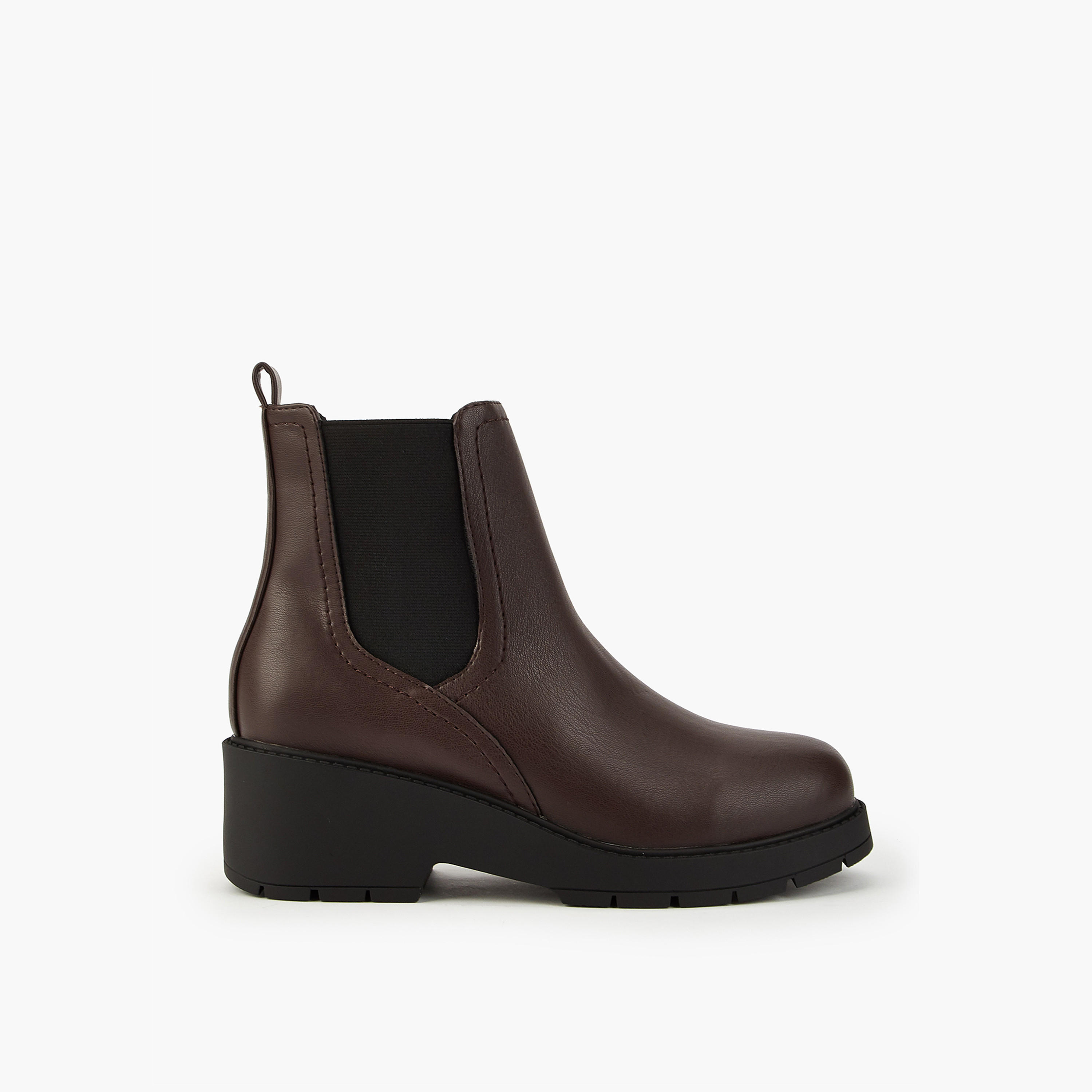 بوت سهل الارتداء بطول الكاحل وجزء مطاطي للنساء من فلورا بيلا-women-shoes-boots-image-2