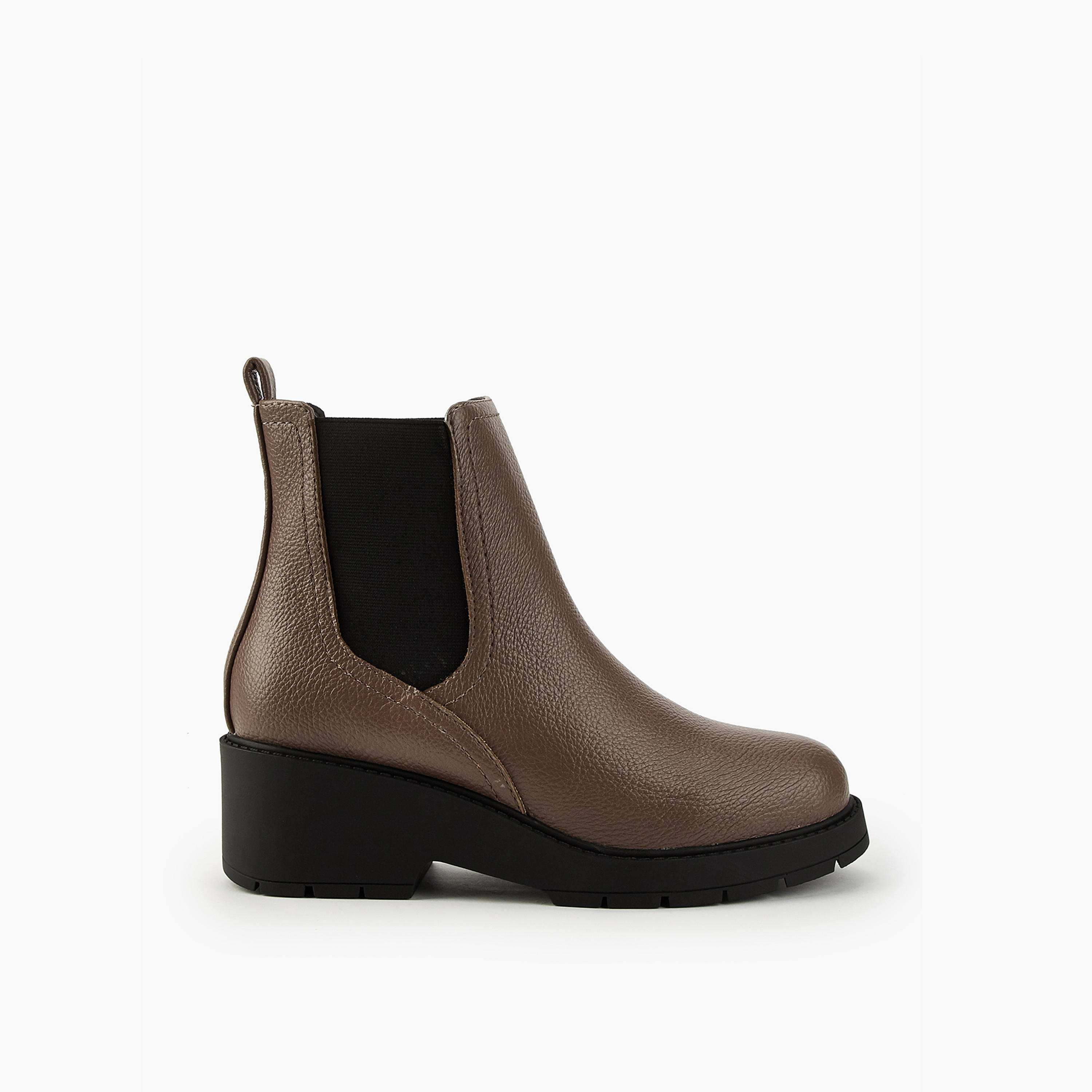 بوت سهل الارتداء بطول الكاحل وجزء مطاطي للنساء من فلورا بيلا-women-shoes-boots-image-2
