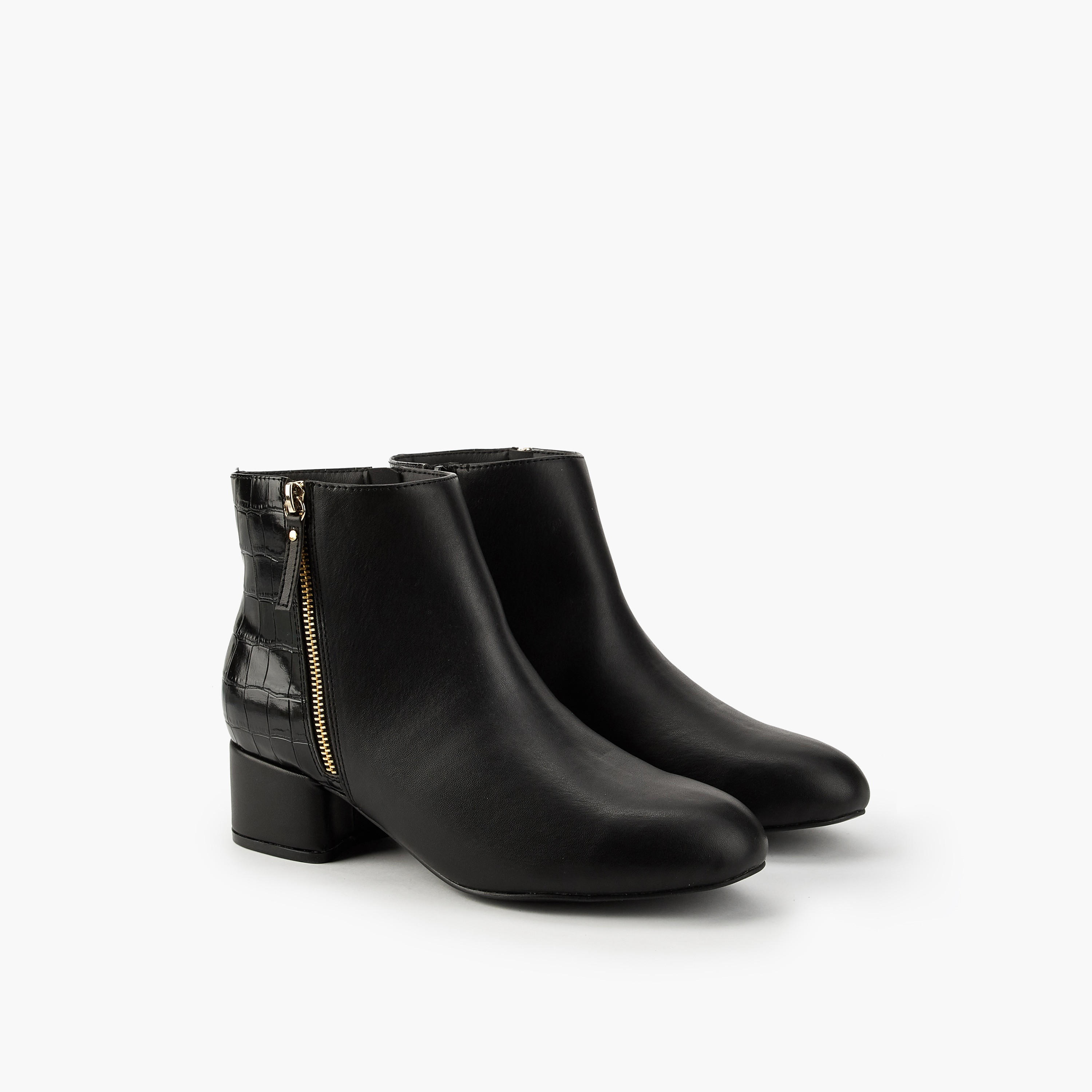 Flora Bella Women Zip Closure Ankle Boots-women-shoes-boots-image-1