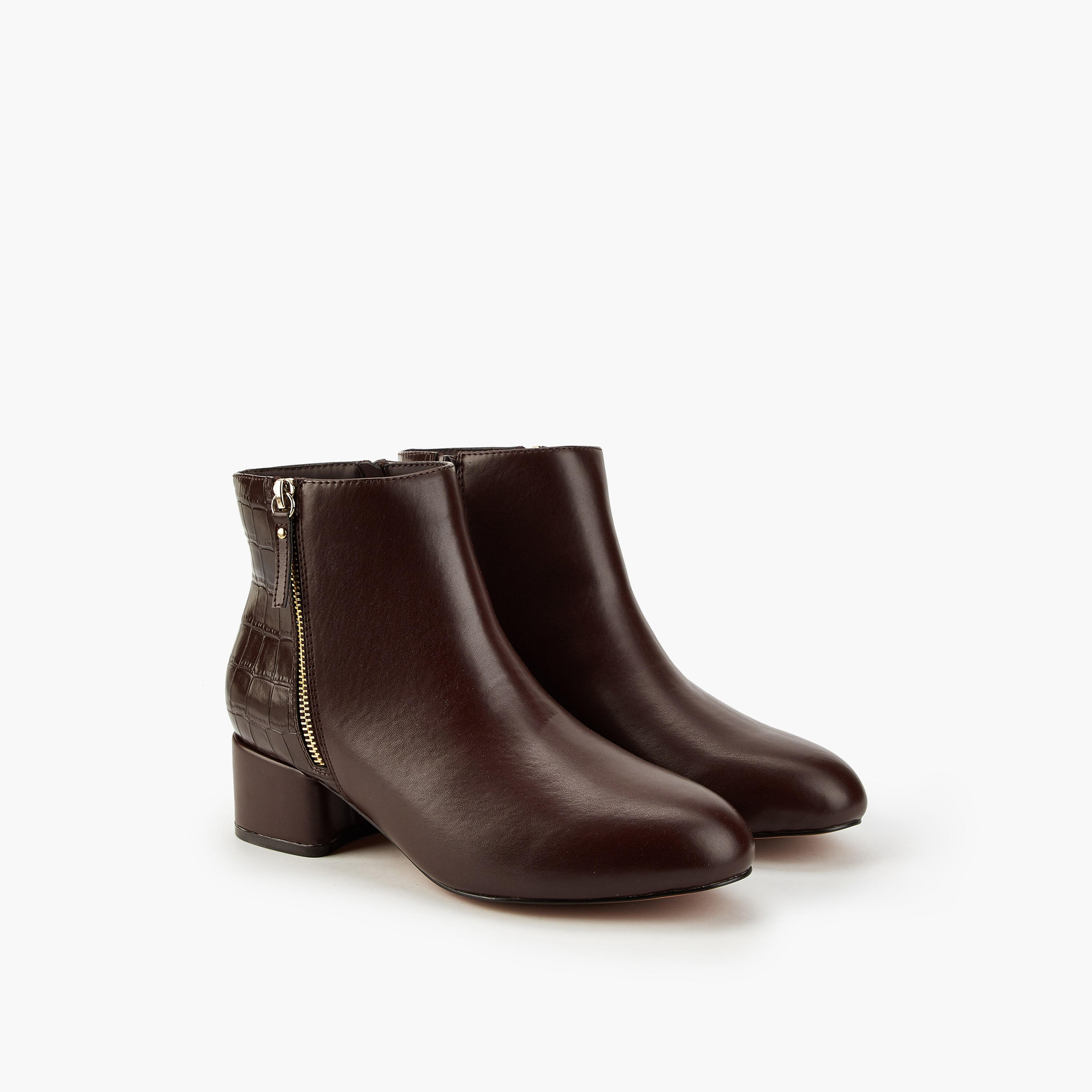 Flora Bella Women Zip Closure Ankle Boots-women-shoes-boots-image-1