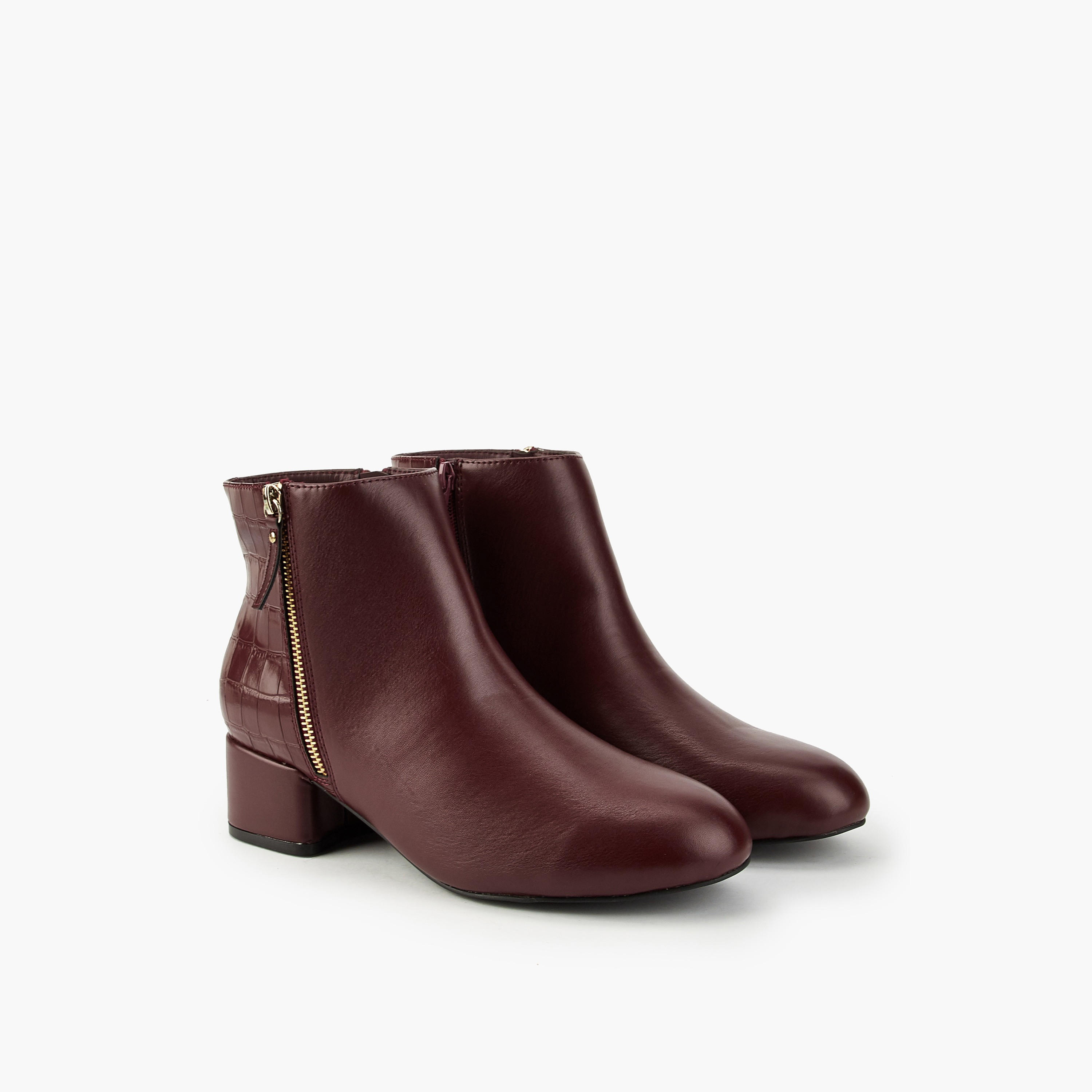 Flora Bella Women Zip Closure Ankle Boots-women-shoes-boots-image-1