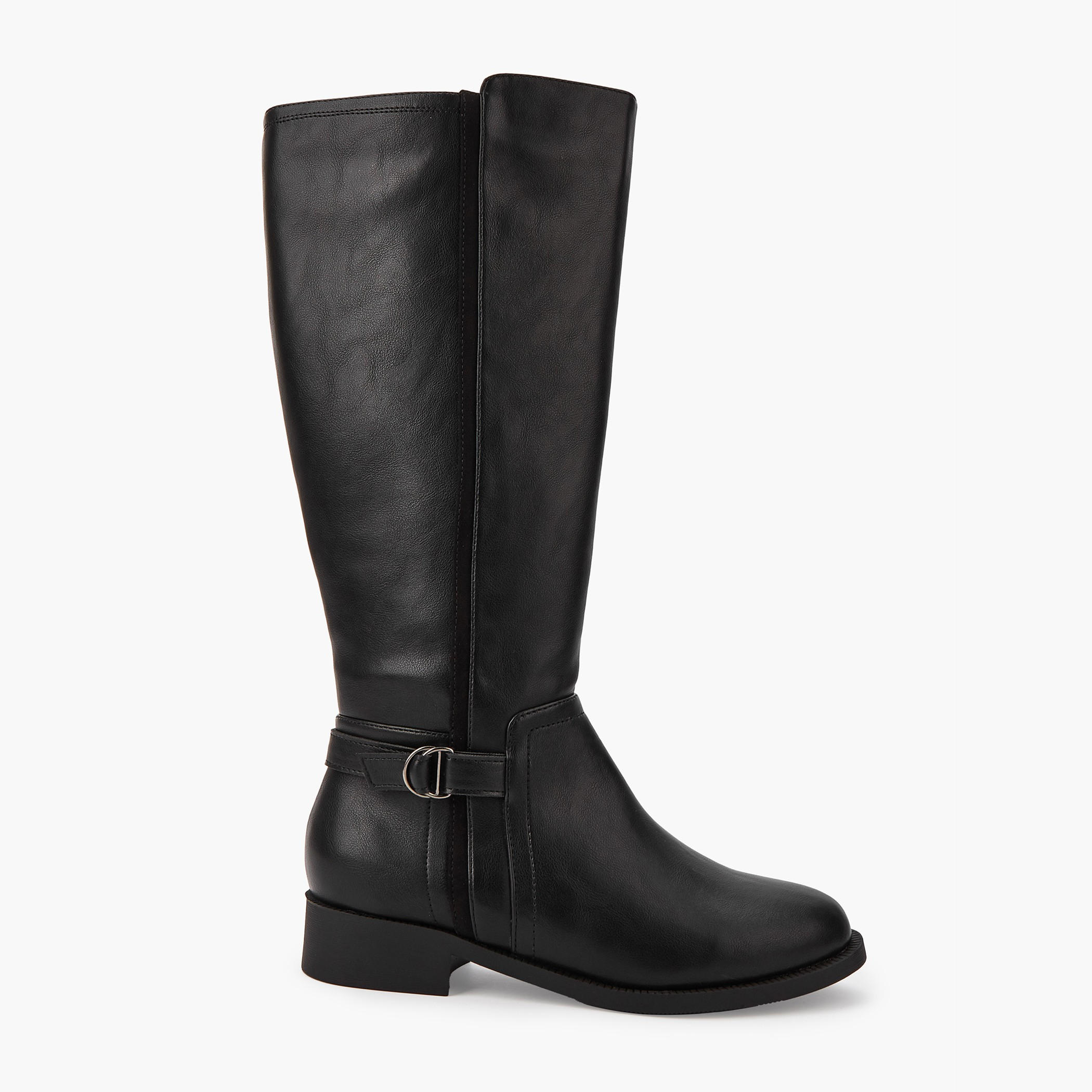 Flora Bella Buckle Detail High Shaft Boots with Zip Closure-women-shoes-boots-image-2