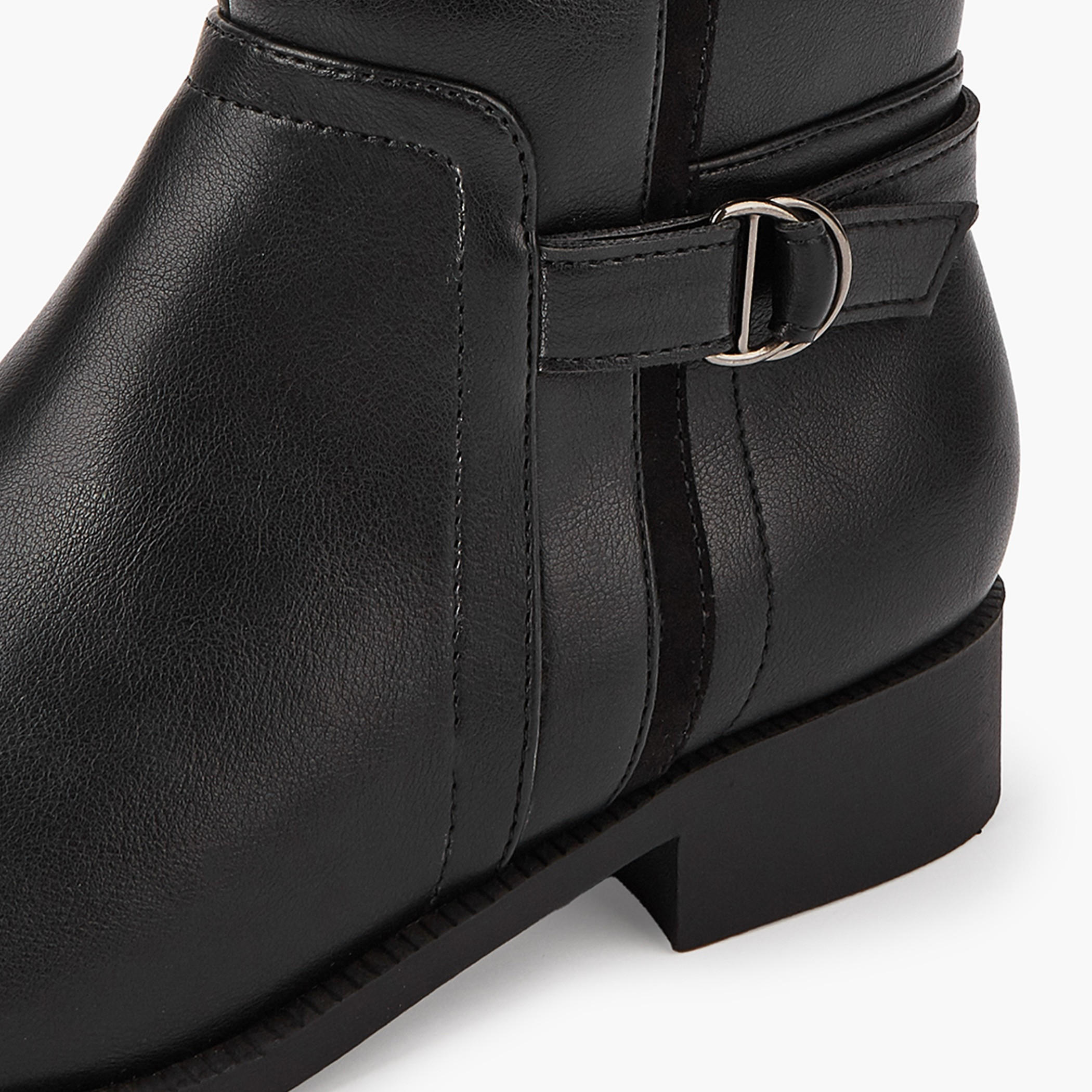 Flora Bella Buckle Detail High Shaft Boots with Zip Closure-women-shoes-boots-image-5