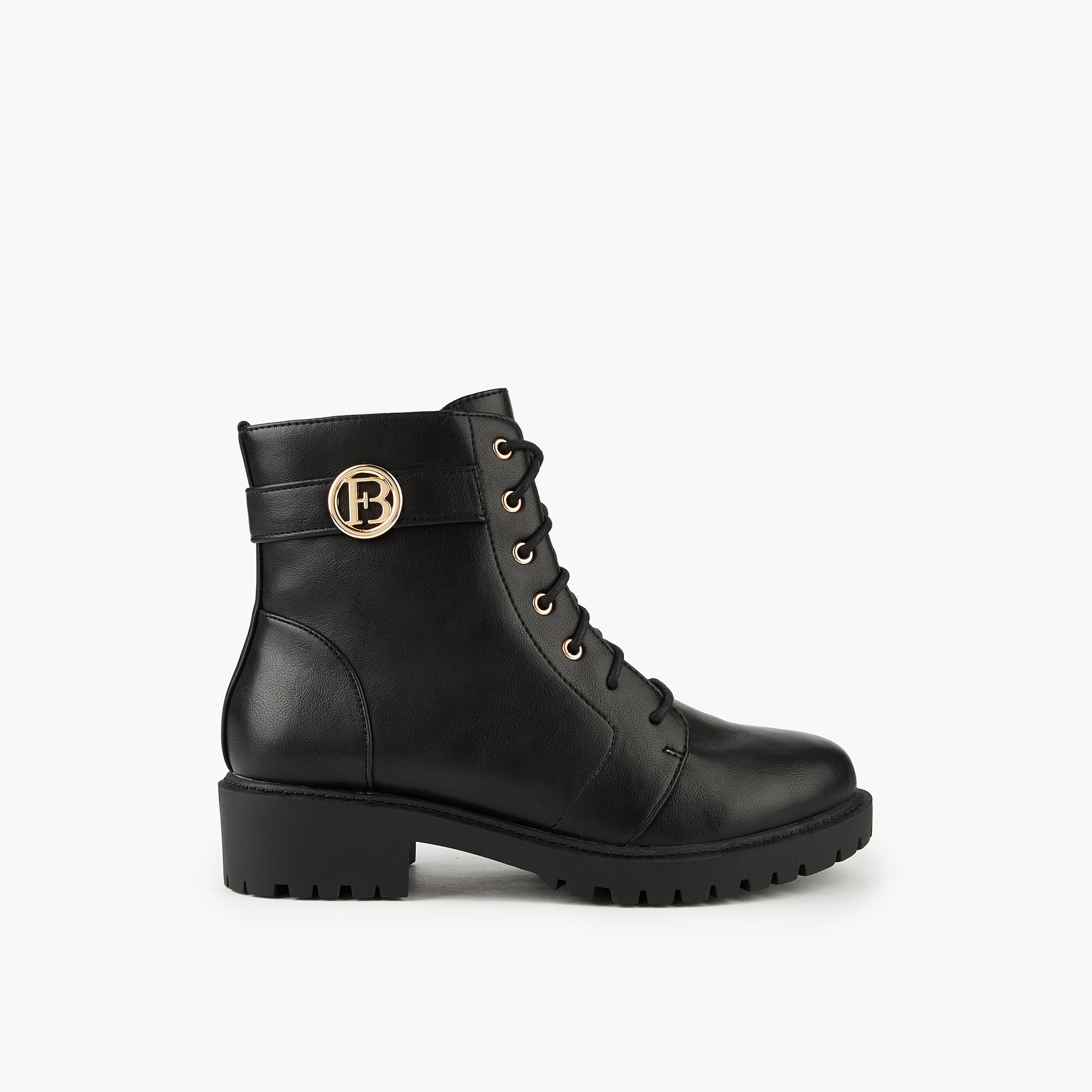 Flora Bella Solid Ankle Boots with Zip Closure-women-shoes-boots-image-2