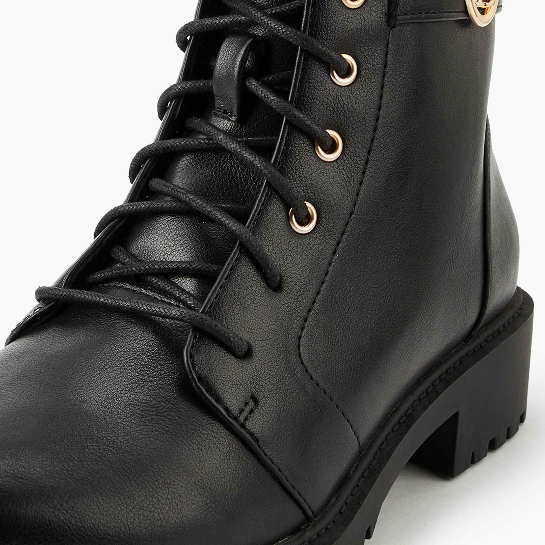 Flora Bella Solid Ankle Boots with Zip Closure-women-shoes-boots-image-4
