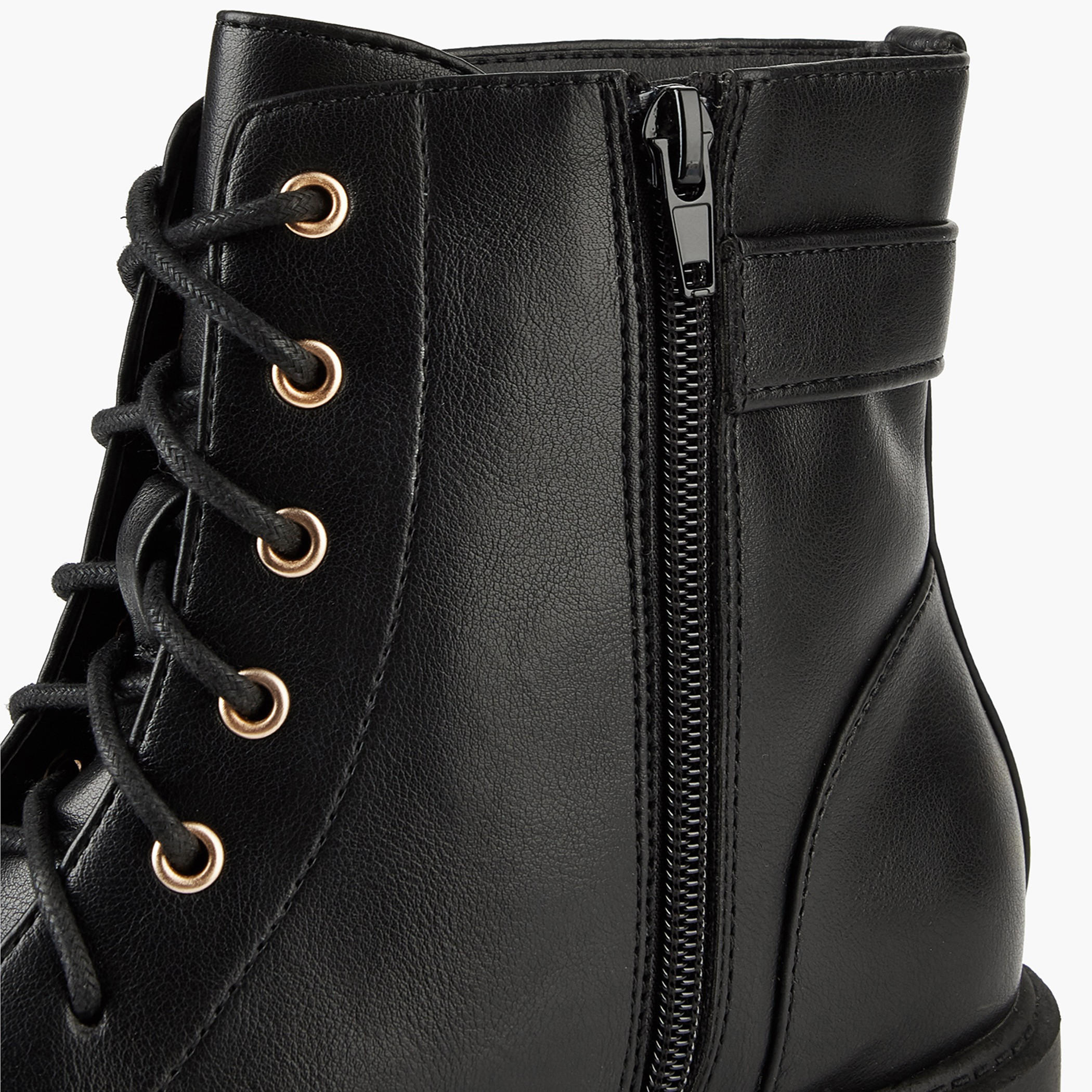 Flora Bella Solid Ankle Boots with Zip Closure-women-shoes-boots-image-6