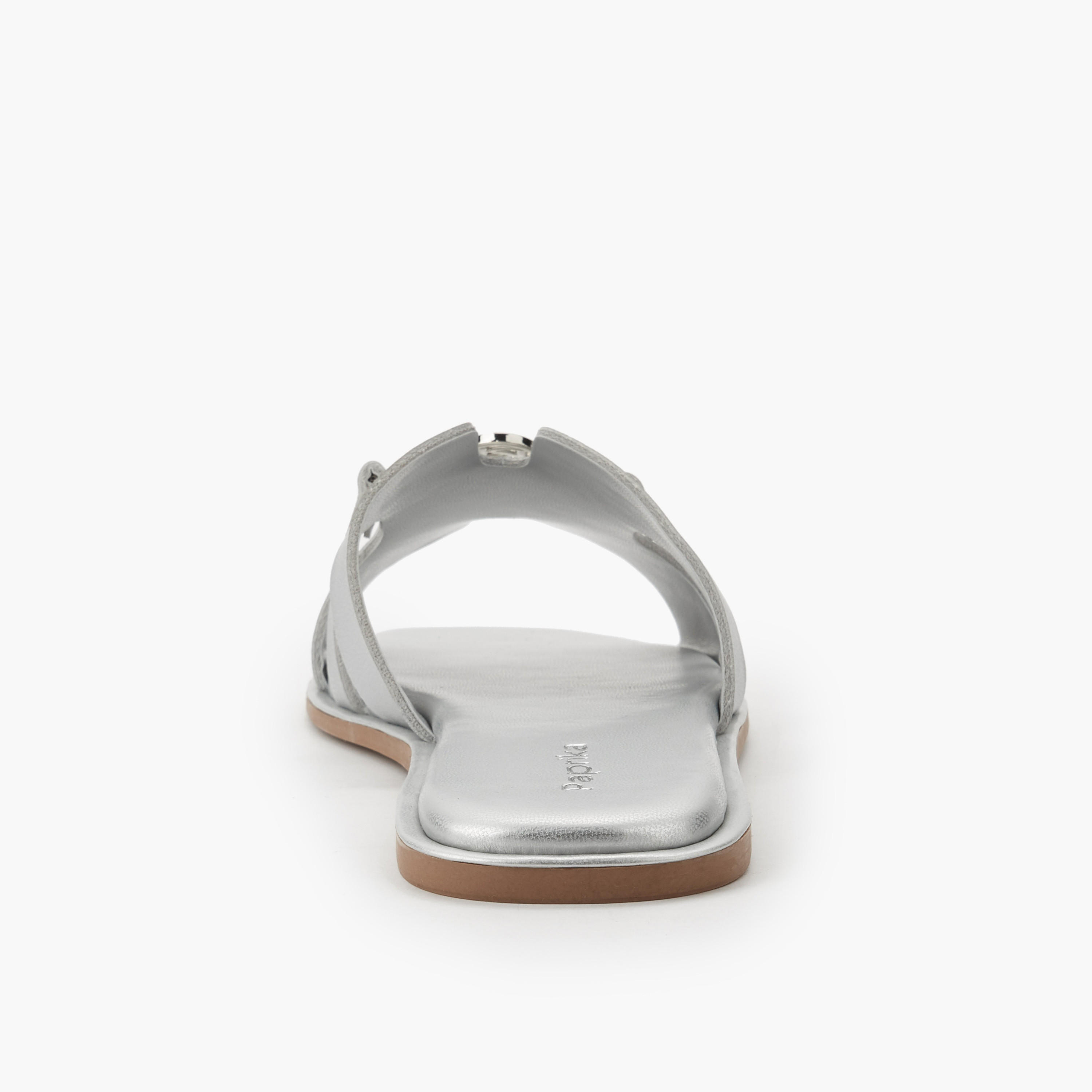 Paprika Women Metallic Accent Slide Sandals-women-shoes-flats-sandals-image-5