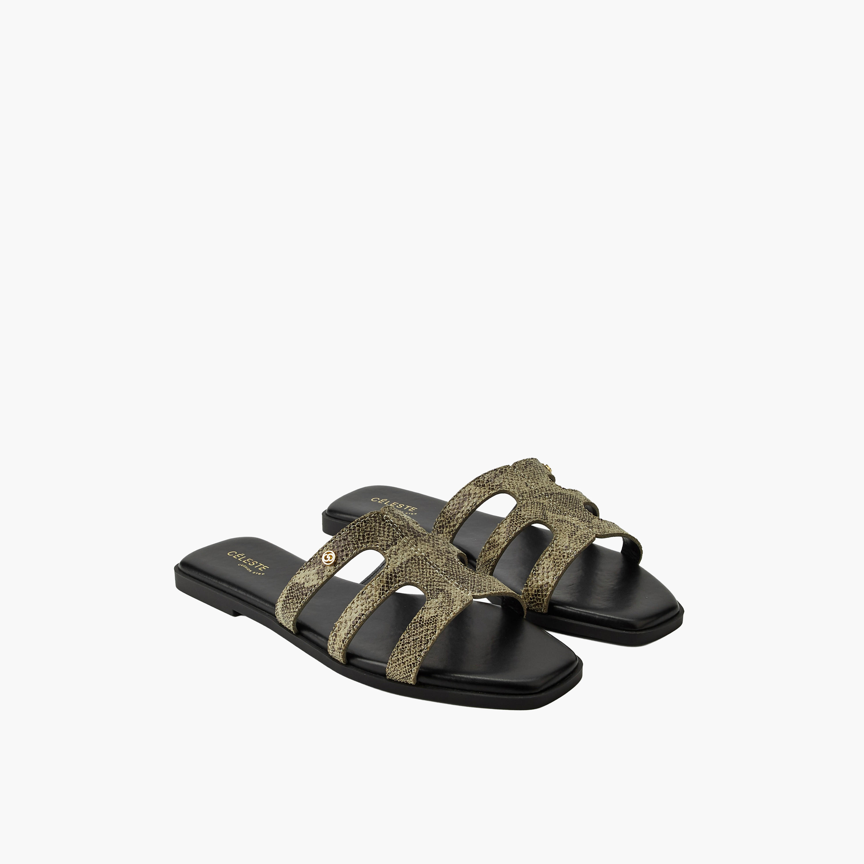 صندل سهل الارتداء بطبعات حيوانات للنساء من سيليست-women-shoes-flats-sandals-image-1