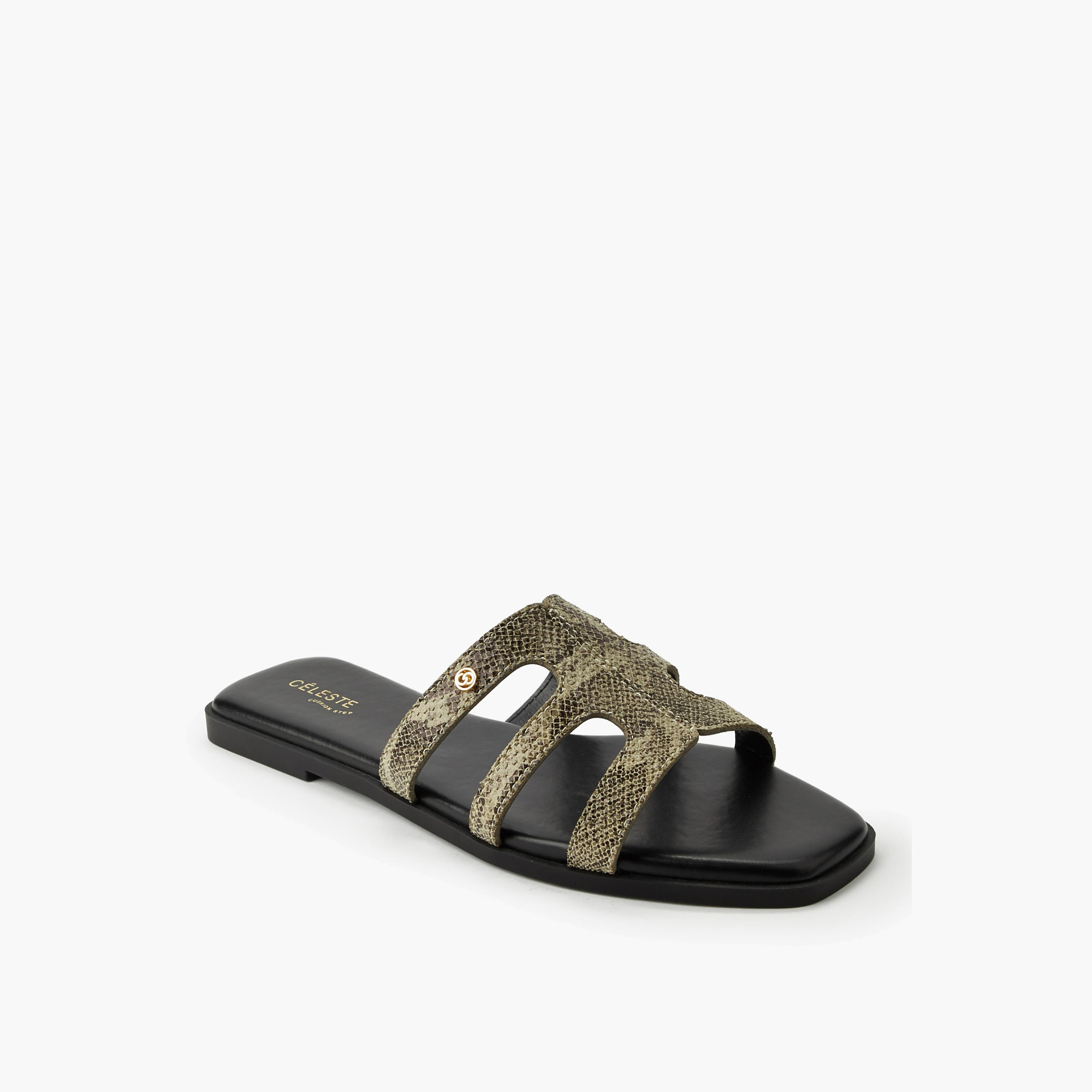 صندل سهل الارتداء بطبعات حيوانات للنساء من سيليست-women-shoes-flats-sandals-image-2