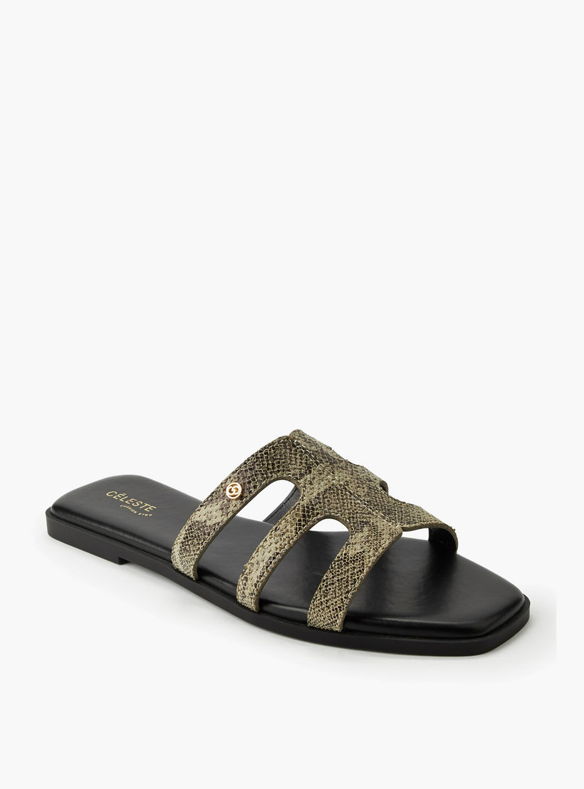 صندل سهل الارتداء بطبعات حيوانات للنساء من سيليست-women-shoes-flats-sandals-image-2