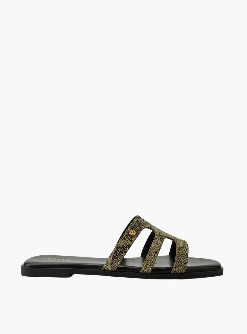 صندل سهل الارتداء بطبعات حيوانات للنساء من سيليست-women-shoes-flats-sandals-image-3