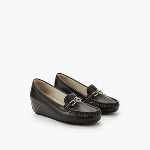 حذاء خفيف سهل الارتداء بكعب عريض للنساء من لو كونفورت-women-shoes-loafersandmoccasins-image-1