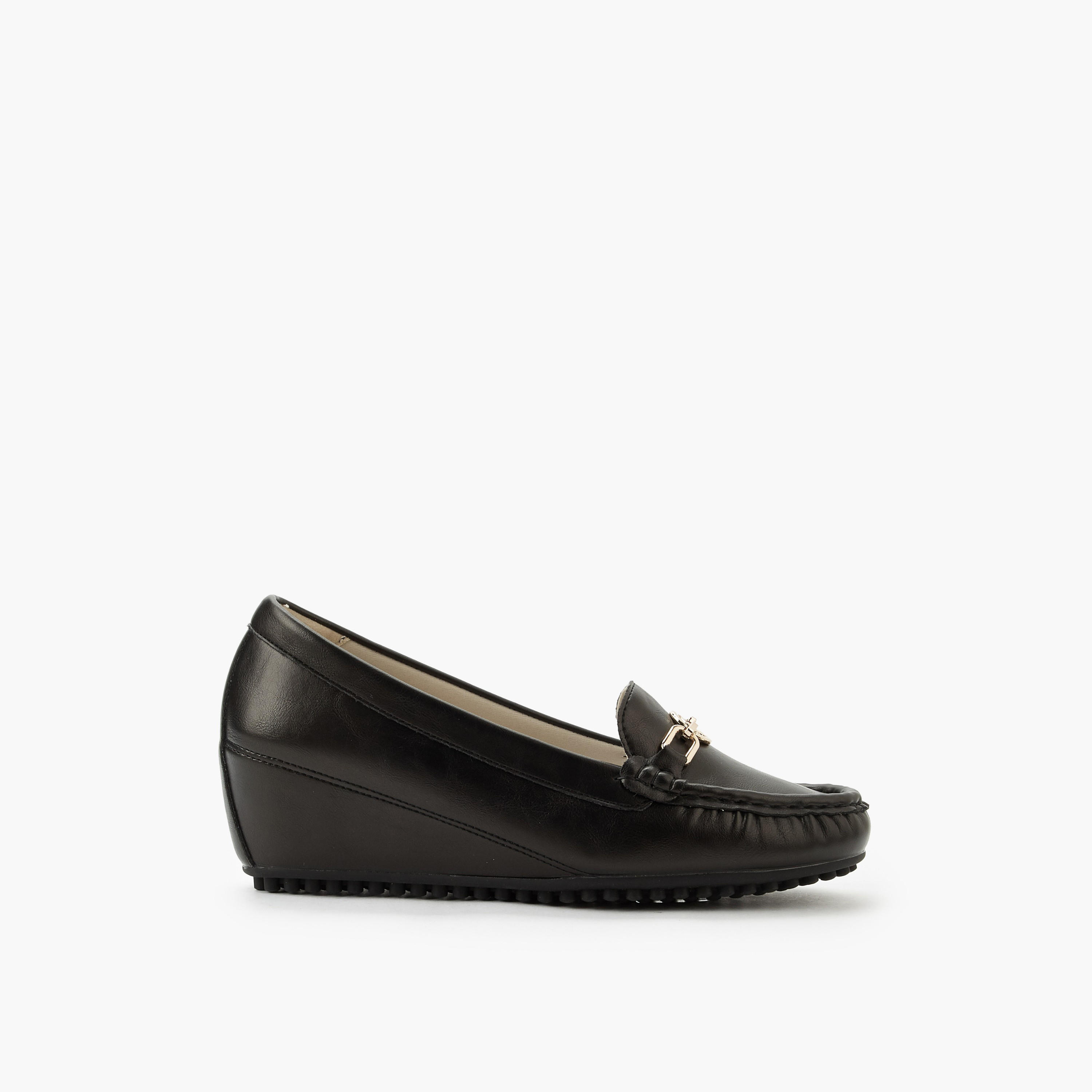 حذاء خفيف سهل الارتداء بكعب عريض للنساء من لو كونفورت-women-shoes-heels-image-3